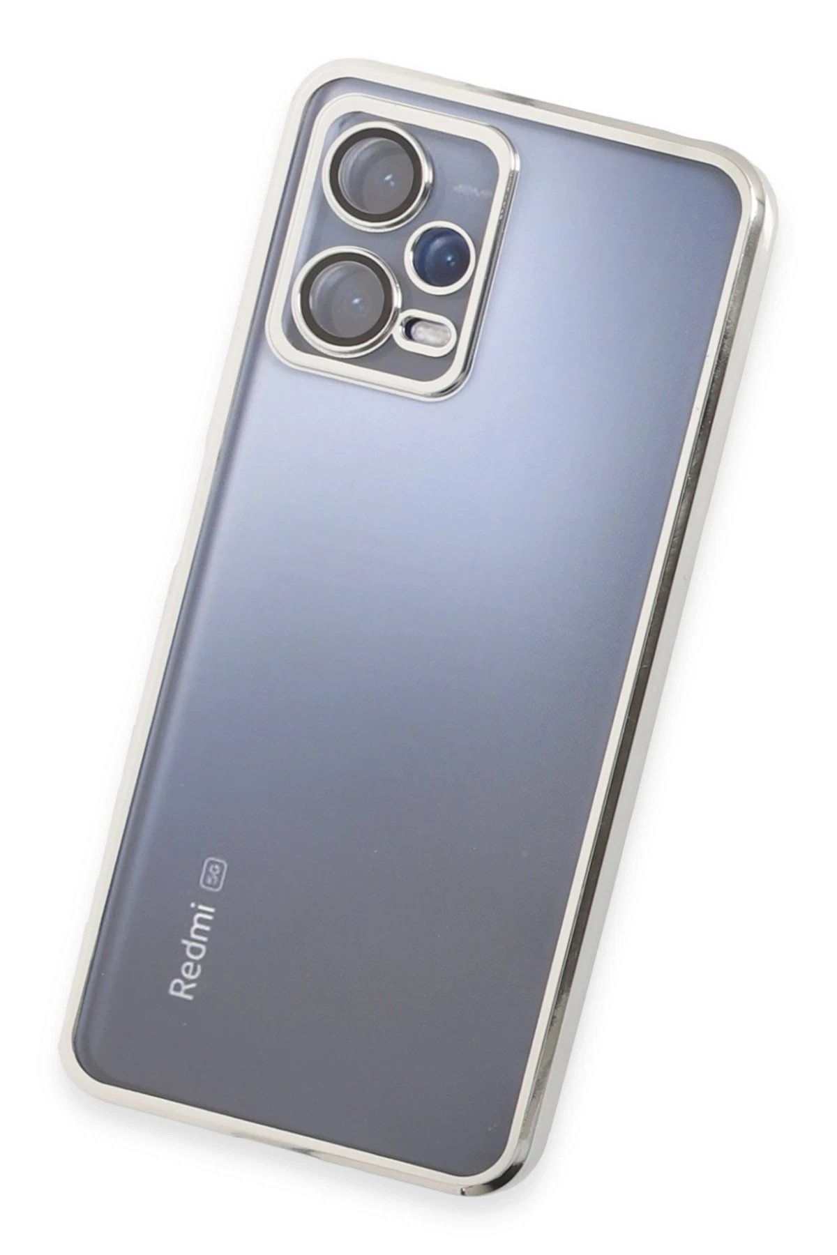 Newface Xiaomi Redmi Note 12 5G Kılıf Razer Lensli Silikon - Gold