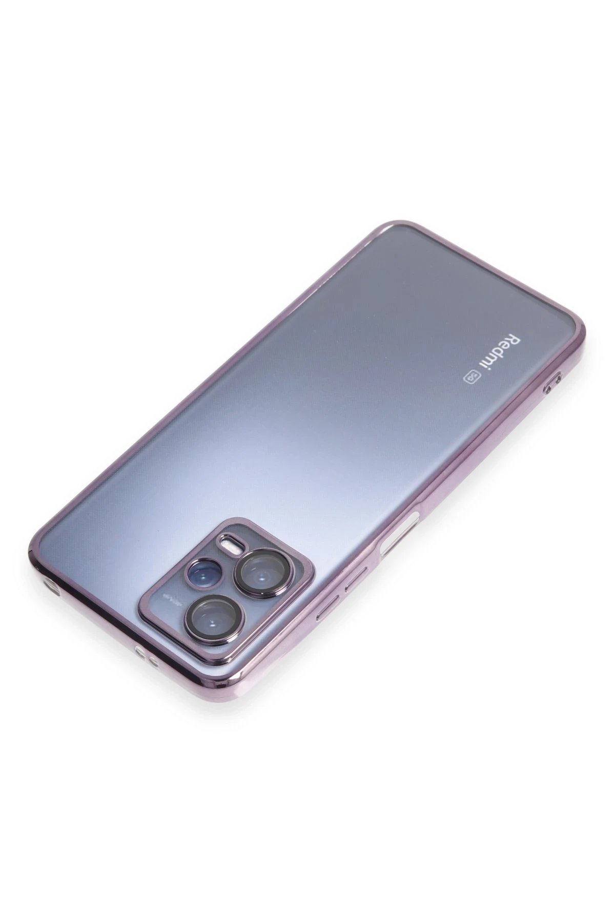 Newface Xiaomi Redmi Note 12 5G Kılıf Razer Lensli Silikon - Mor