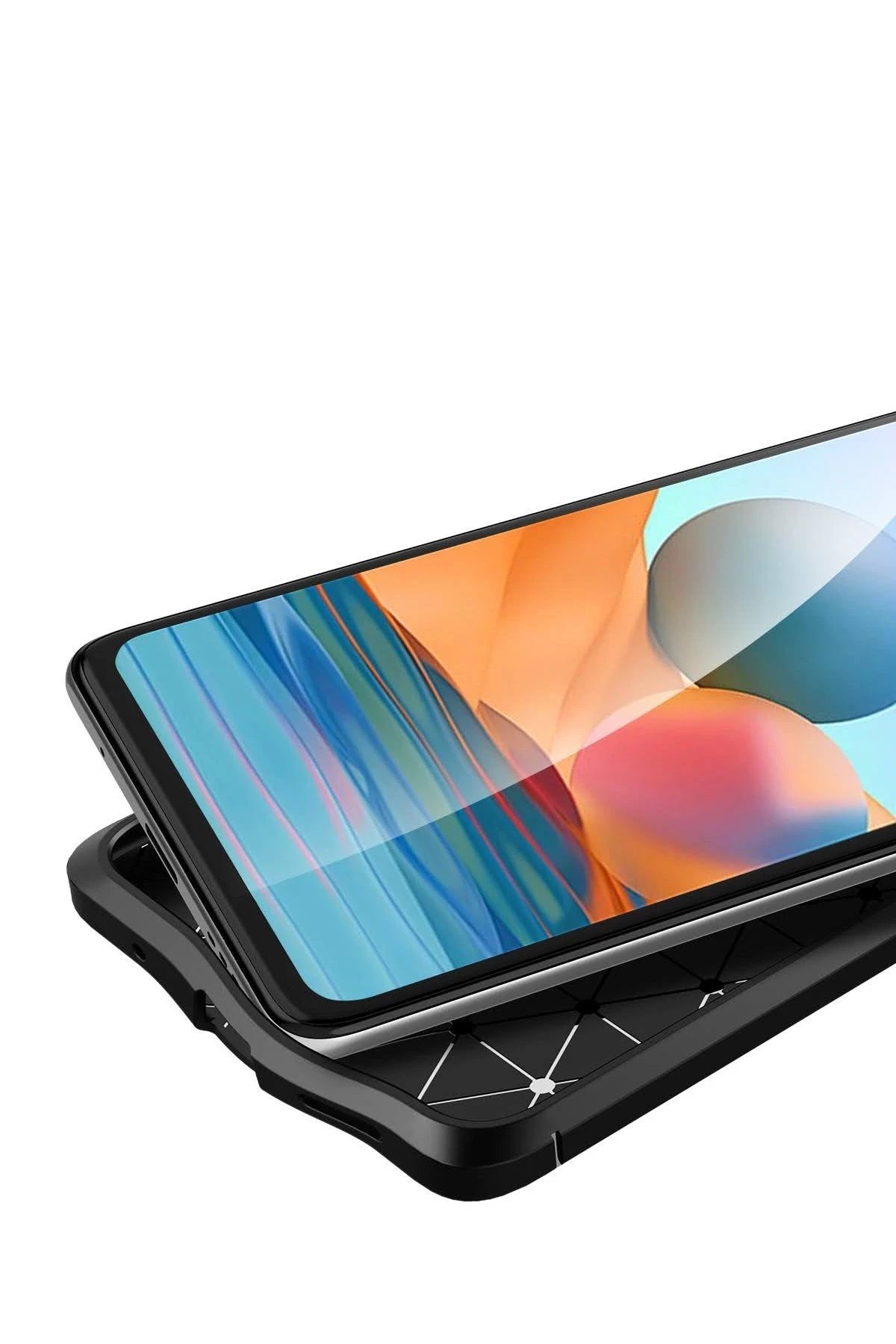 Newface Xiaomi Redmi Note 10 Pro Kılıf Auto Focus Kapak - Kırmızı