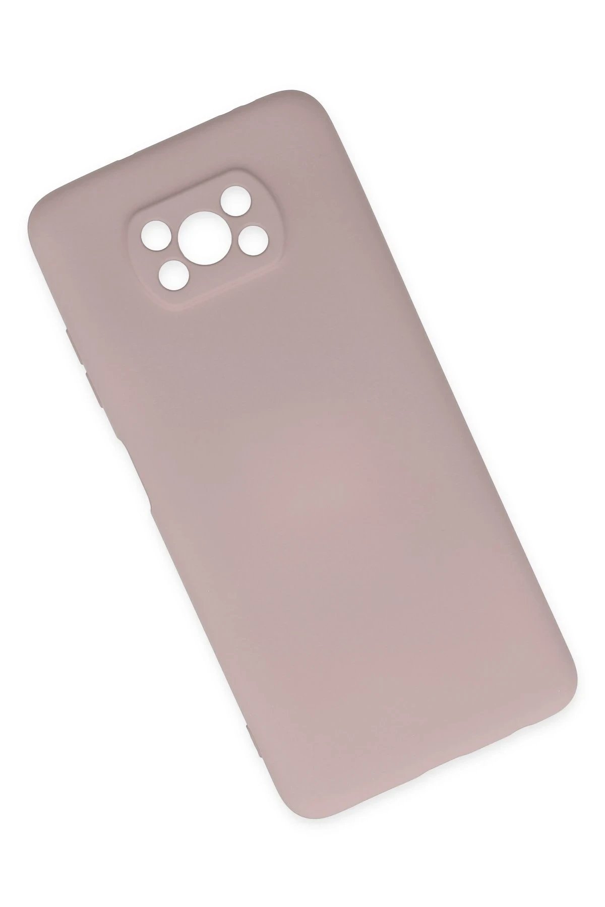 Newface Xiaomi Pocophone X3 Kılıf Nano içi Kadife Silikon - Pudra