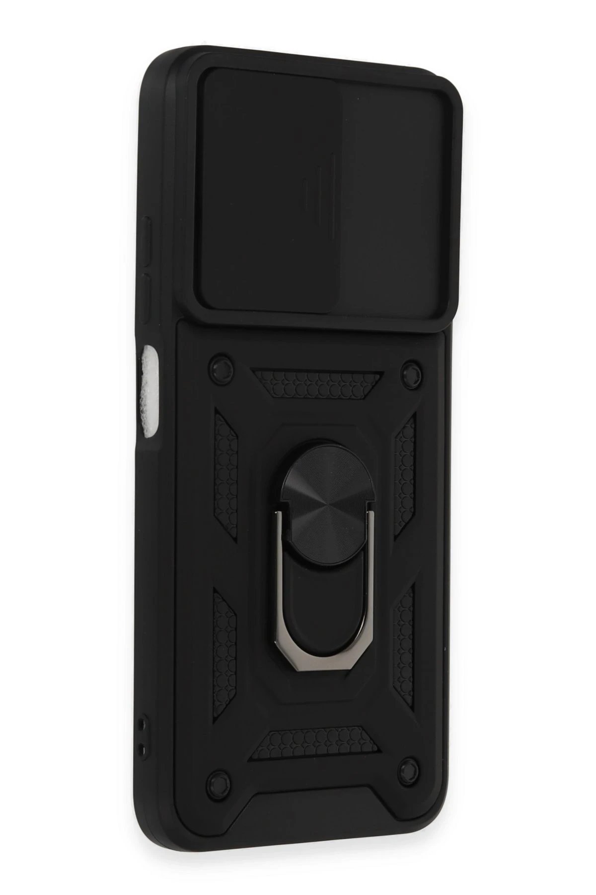 Newface Xiaomi Redmi Note 12S Kılıf Pars Lens Yüzüklü Silikon - Siyah