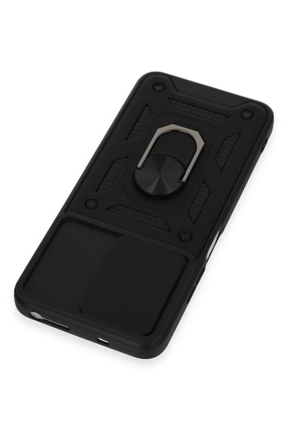 Newface Xiaomi Redmi Note 12S Kılıf Pars Lens Yüzüklü Silikon - Siyah