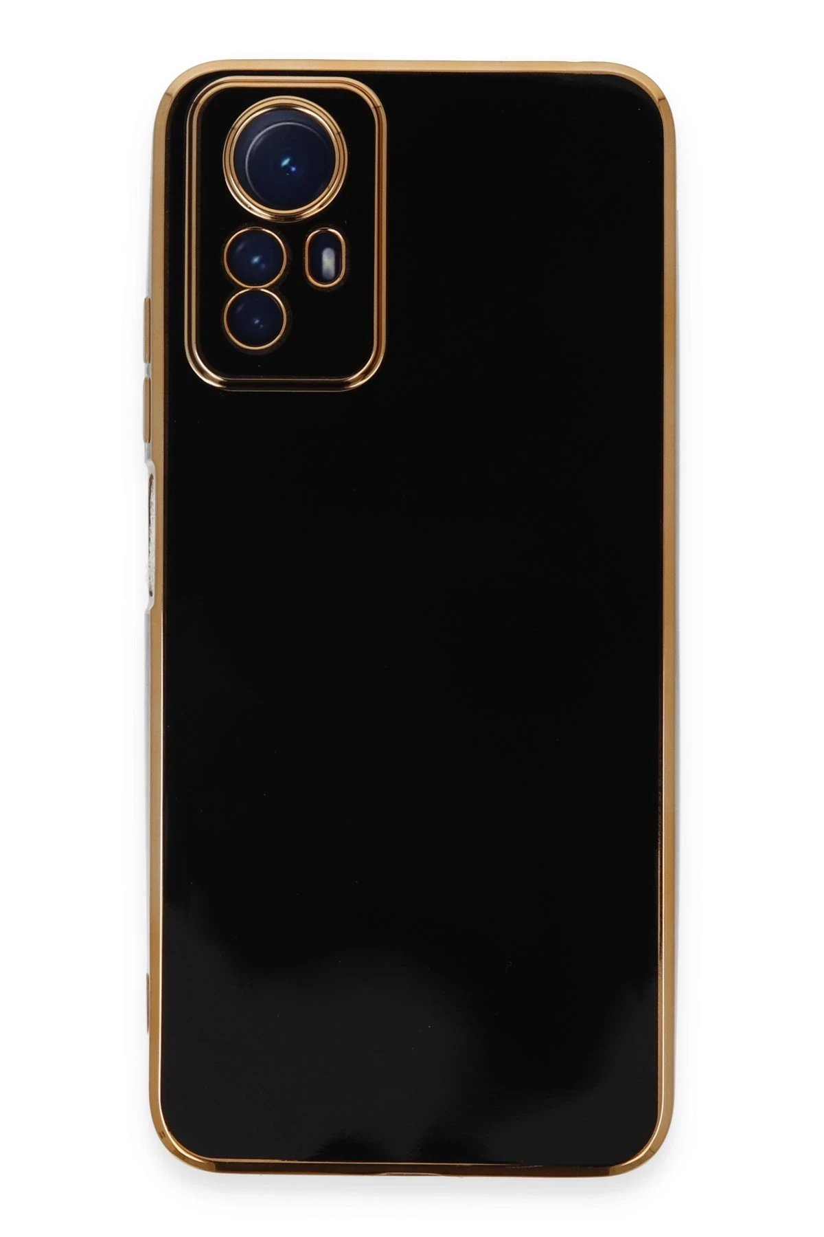 Newface Xiaomi Redmi Note 12S Kılıf Volet Silikon - Siyah