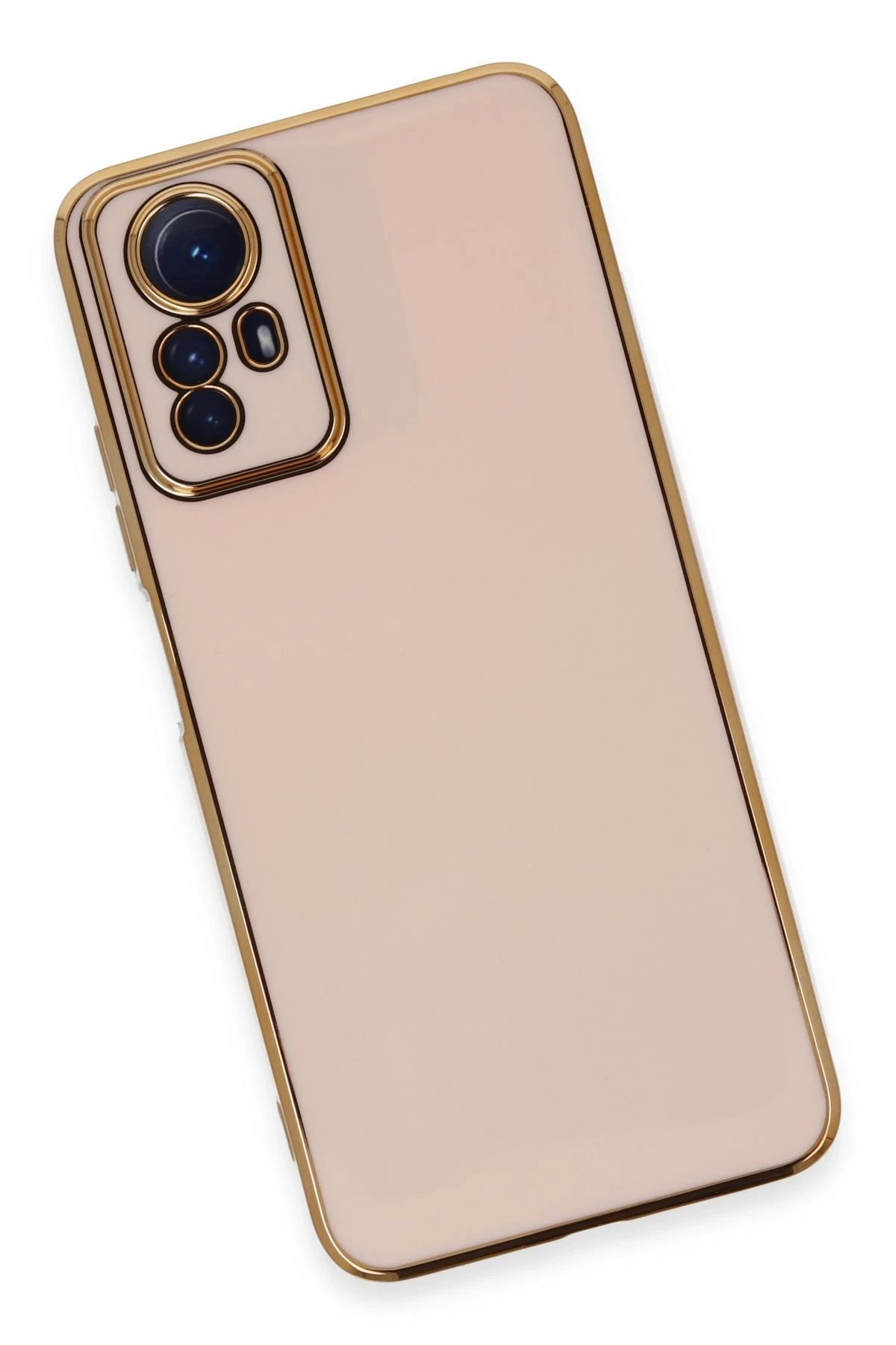 Newface Xiaomi Redmi Note 12S Kılıf Volet Silikon - Pembe