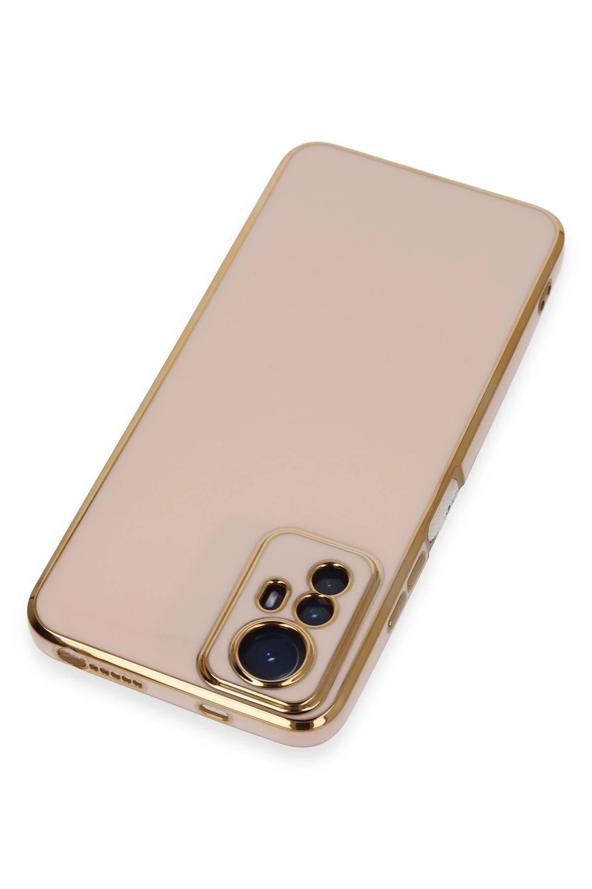 Newface Xiaomi Redmi Note 12S Kılıf Volet Silikon - Pembe