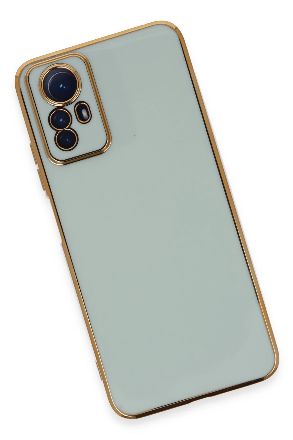 Newface Xiaomi Redmi Note 12S Kılıf Volet Silikon - Açık Yeşil