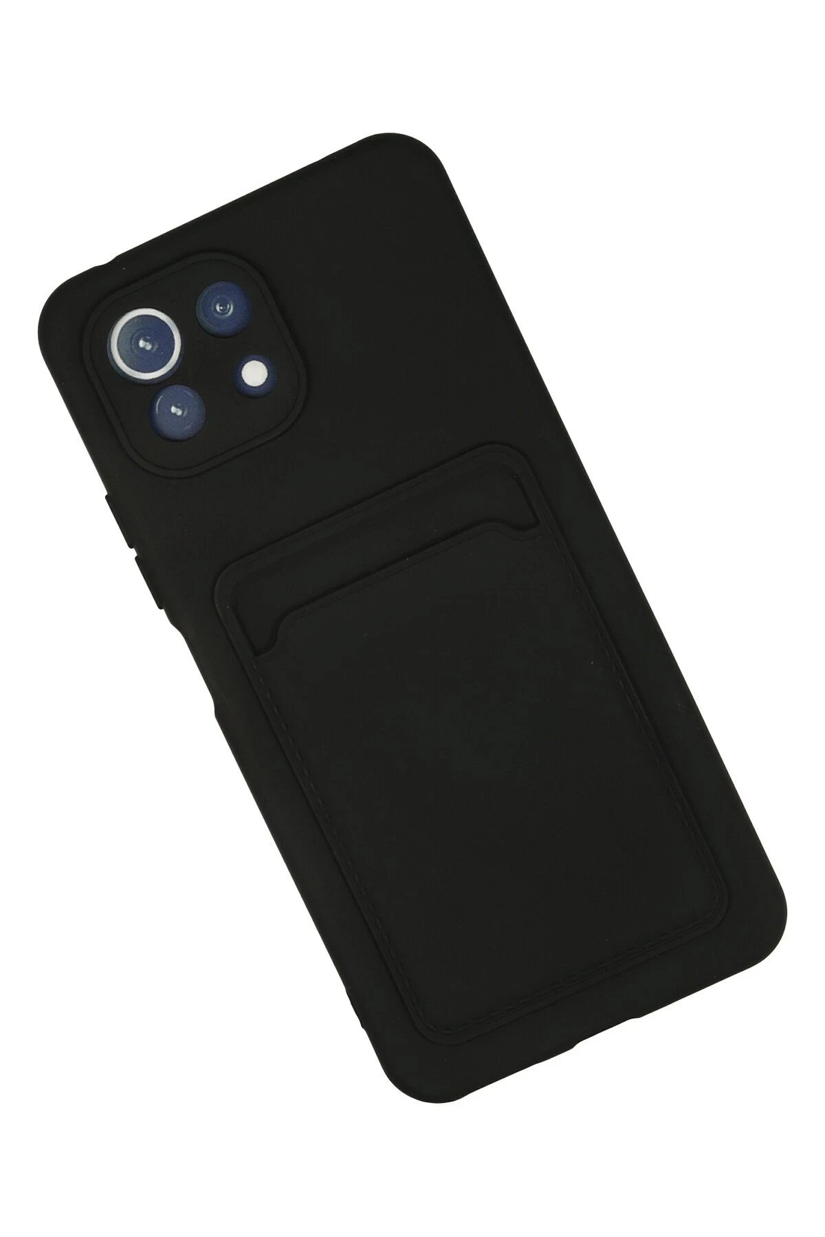 Newface Xiaomi Mİ 11 Lite Kılıf Kelvin Kartvizitli Silikon - Siyah