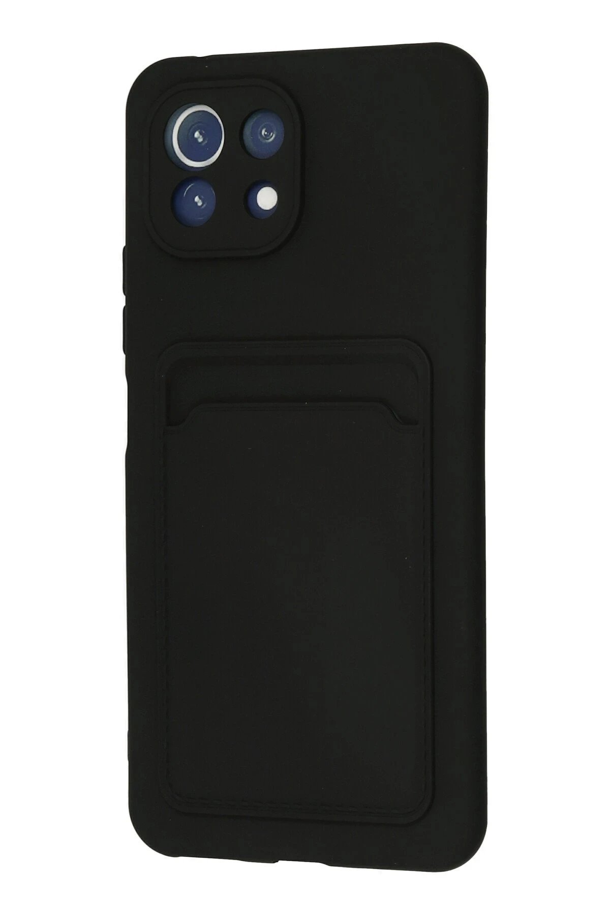 Newface Xiaomi Mİ 11 Lite Kılıf Kelvin Kartvizitli Silikon - Siyah