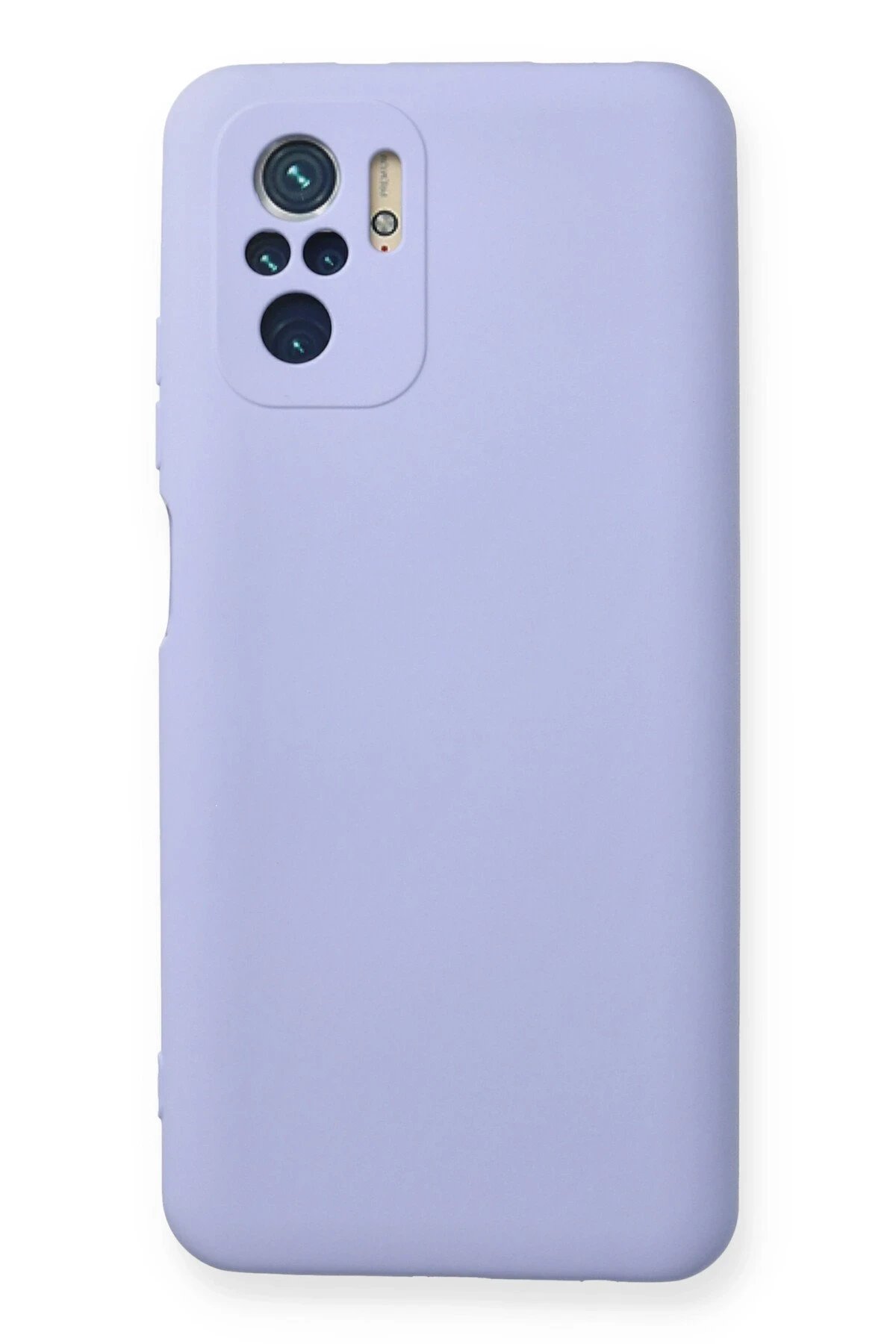 Newface Xiaomi Redmi Note 10 Kılıf Nano içi Kadife Silikon - Lila