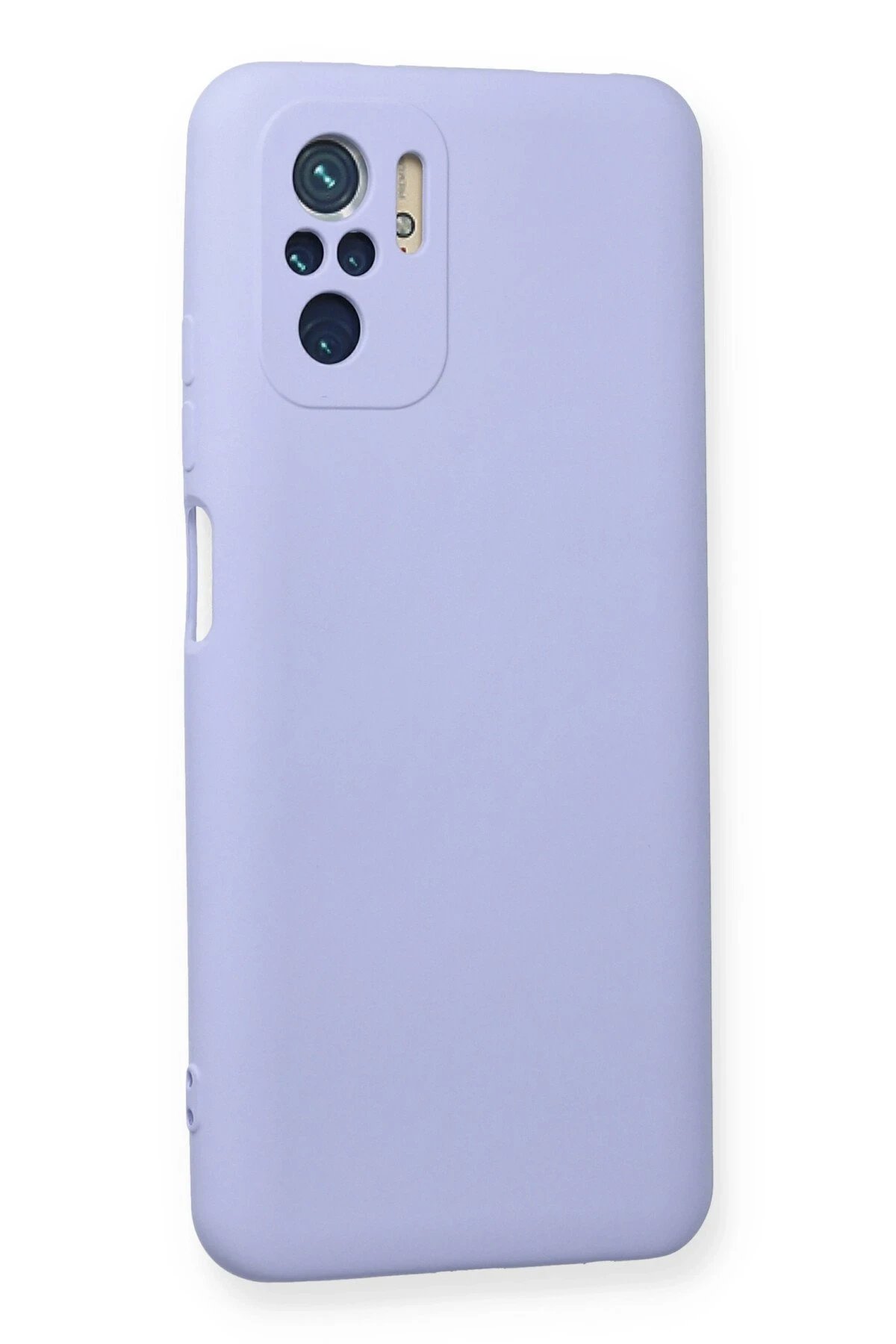 Newface Xiaomi Redmi Note 10 Kılıf Nano içi Kadife Silikon - Lila