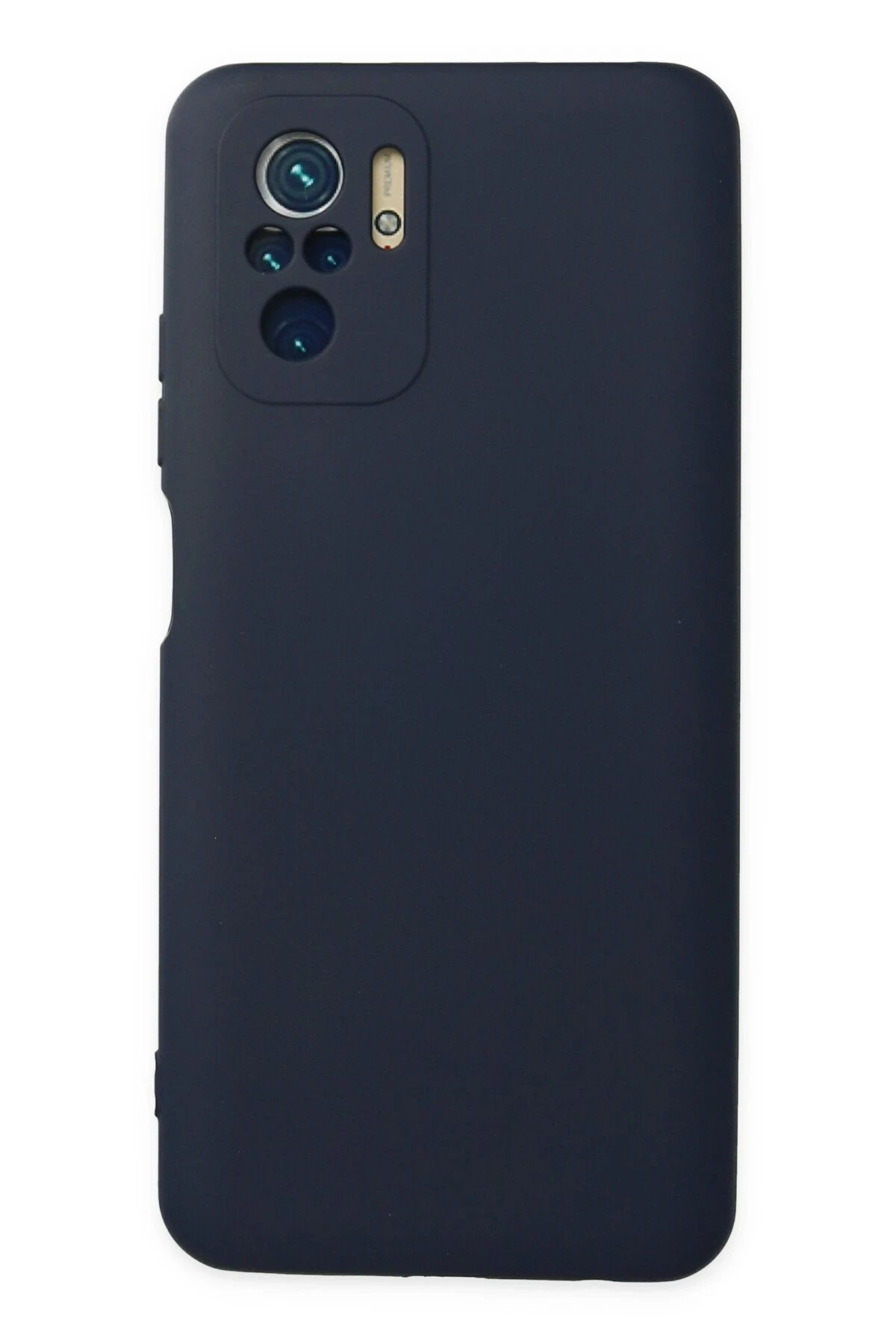 Newface Xiaomi Redmi Note 10 Kılıf Nano içi Kadife Silikon - Lacivert