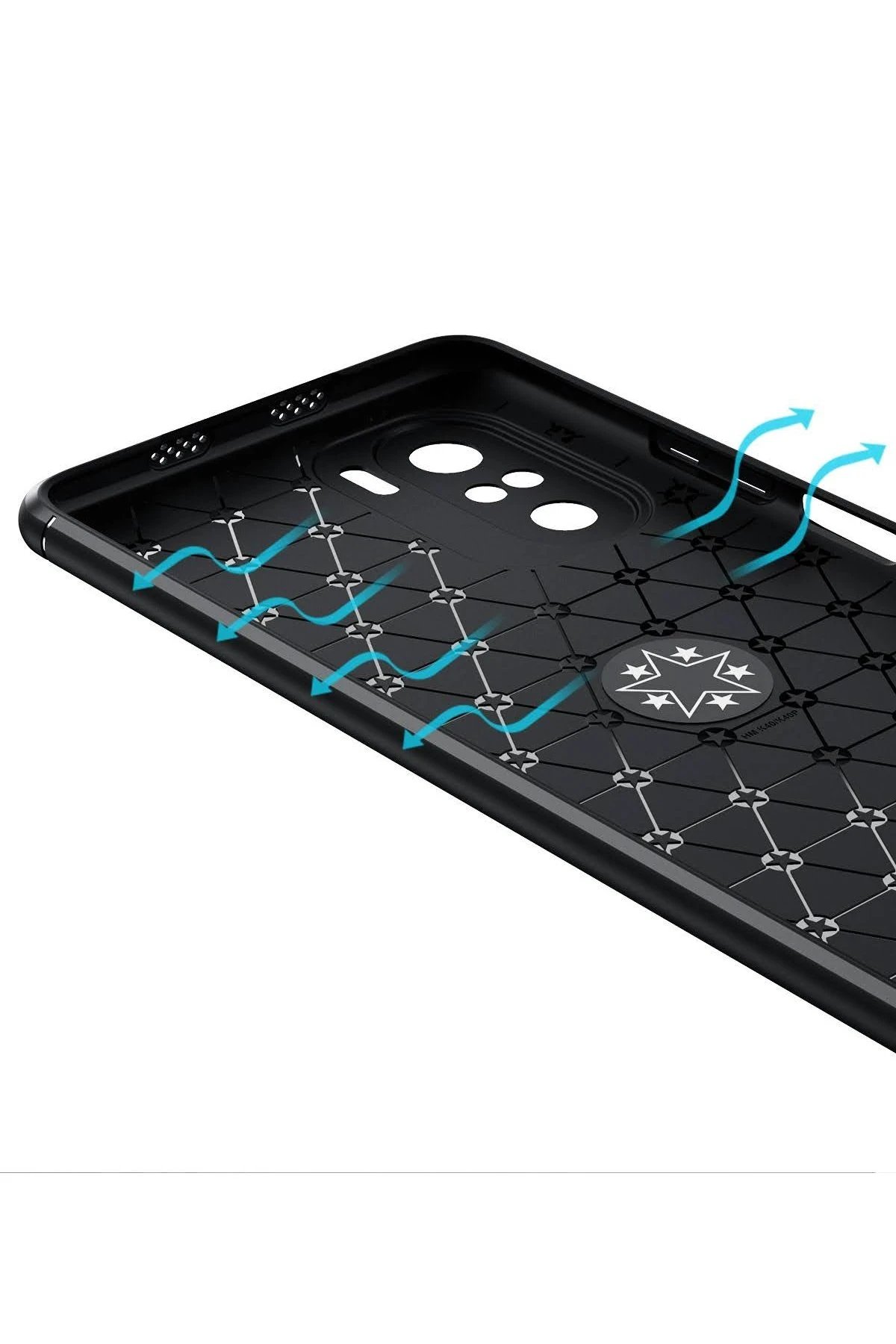 Newface Xiaomi Poco F3 Kılıf Range Yüzüklü Silikon - Kırmızı