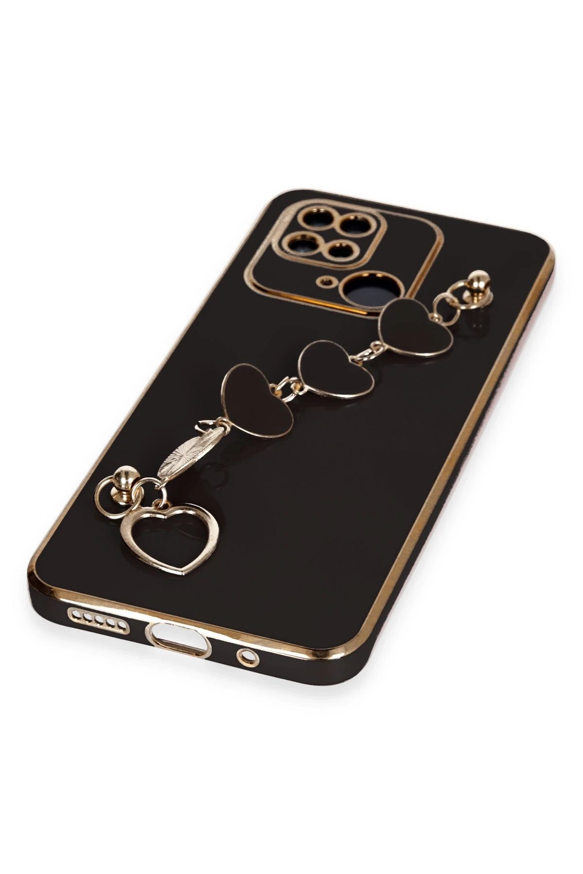 Newface Xiaomi Redmi 10C Kılıf Esila Silikon - Siyah