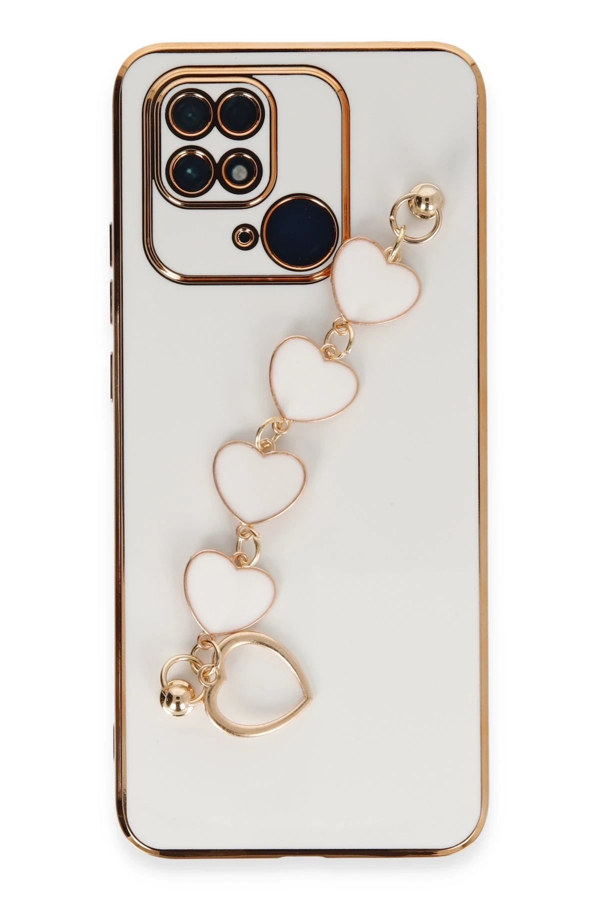 Newface Xiaomi Redmi 10C Kılıf Esila Silikon - Beyaz