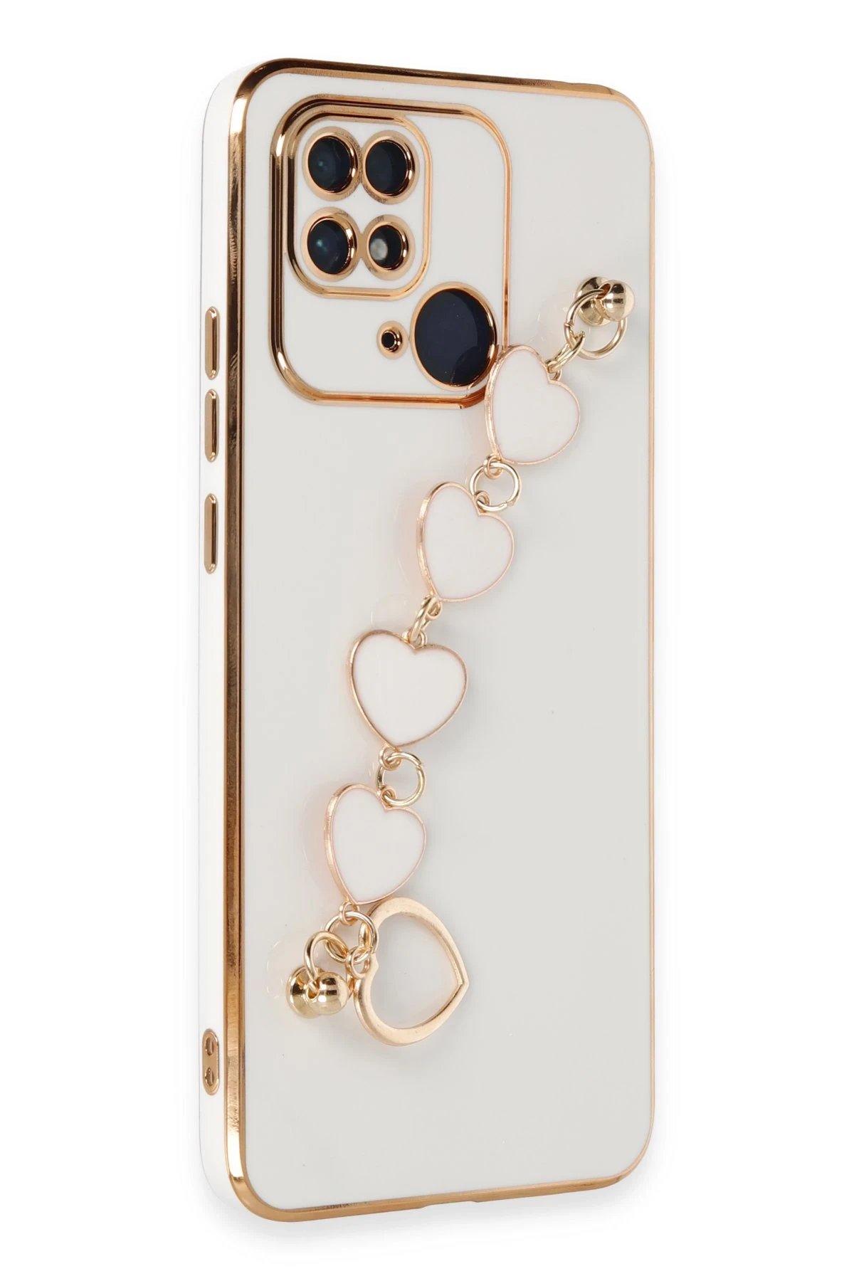 Newface Xiaomi Redmi 10C Kılıf Esila Silikon - Beyaz