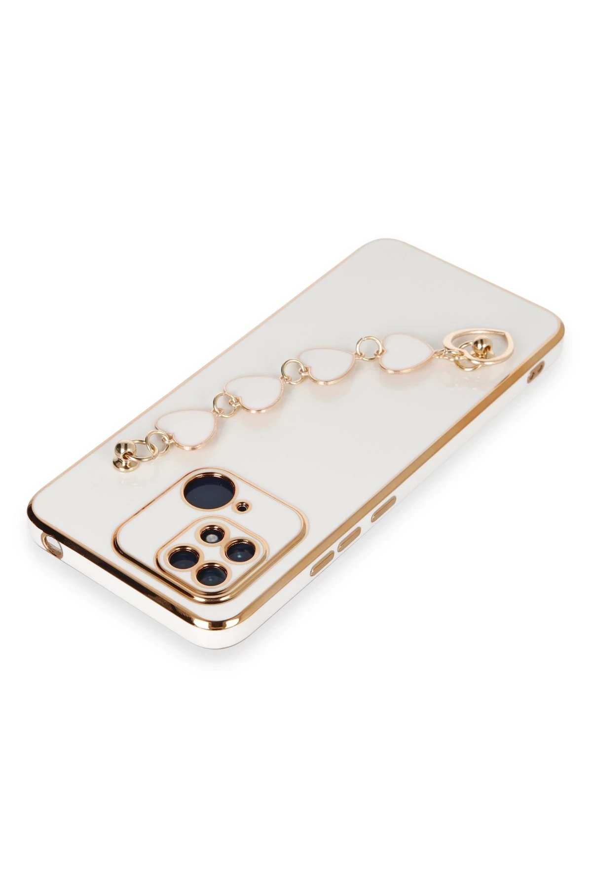 Newface Xiaomi Redmi 10C Kılıf Esila Silikon - Beyaz