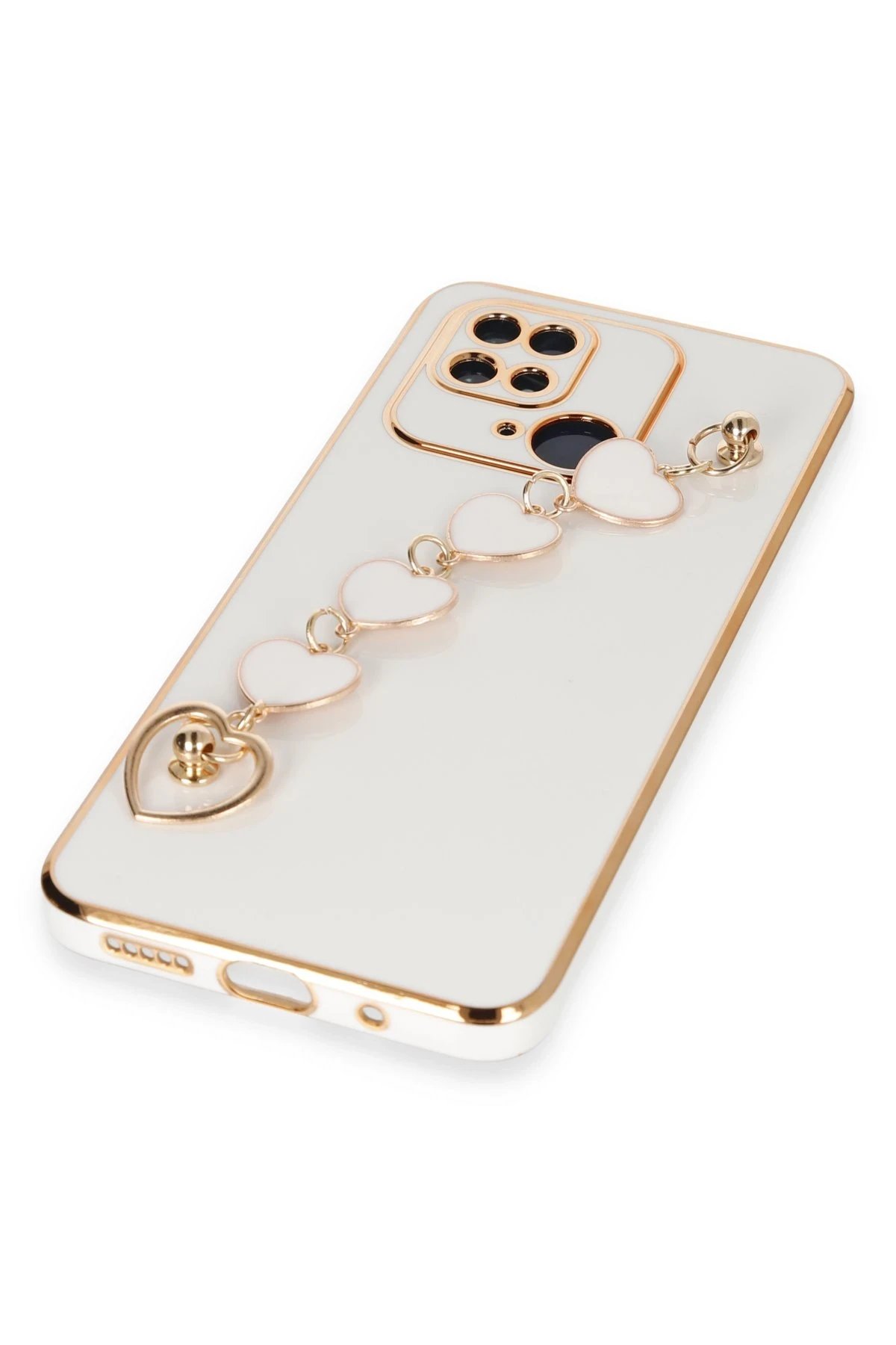 Newface Xiaomi Redmi 10C Kılıf Esila Silikon - Beyaz