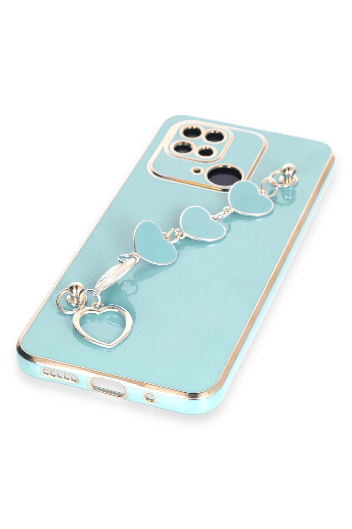 Newface Xiaomi Redmi 10C Kılıf Esila Silikon - Su Yeşili