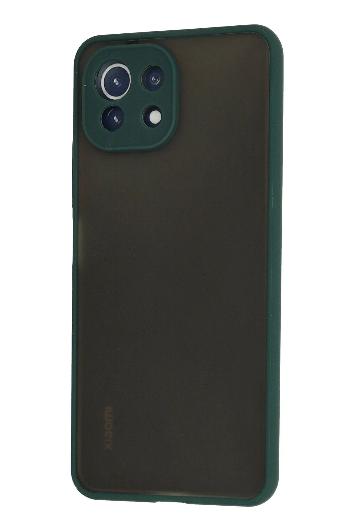 Newface Xiaomi Mİ 11 Lite Kılıf Montreal Silikon Kapak - Yeşil