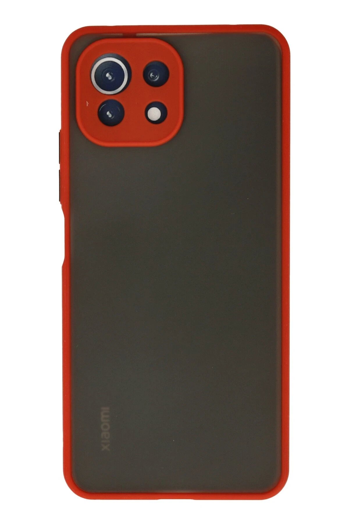 Newface Xiaomi Mİ 11 Lite Kılıf Montreal Silikon Kapak - Kırmızı