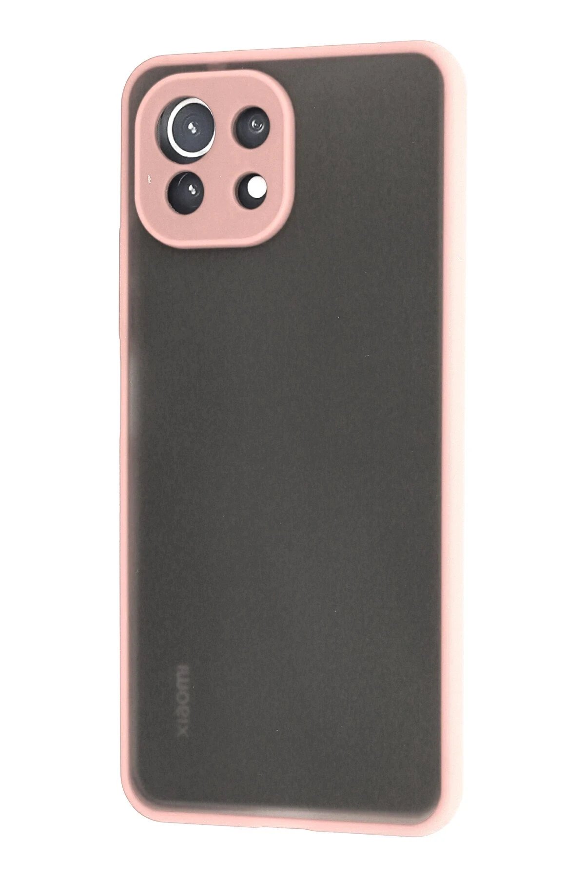 Newface Xiaomi Mİ 11 Lite Kılıf Montreal Silikon Kapak - Pembe