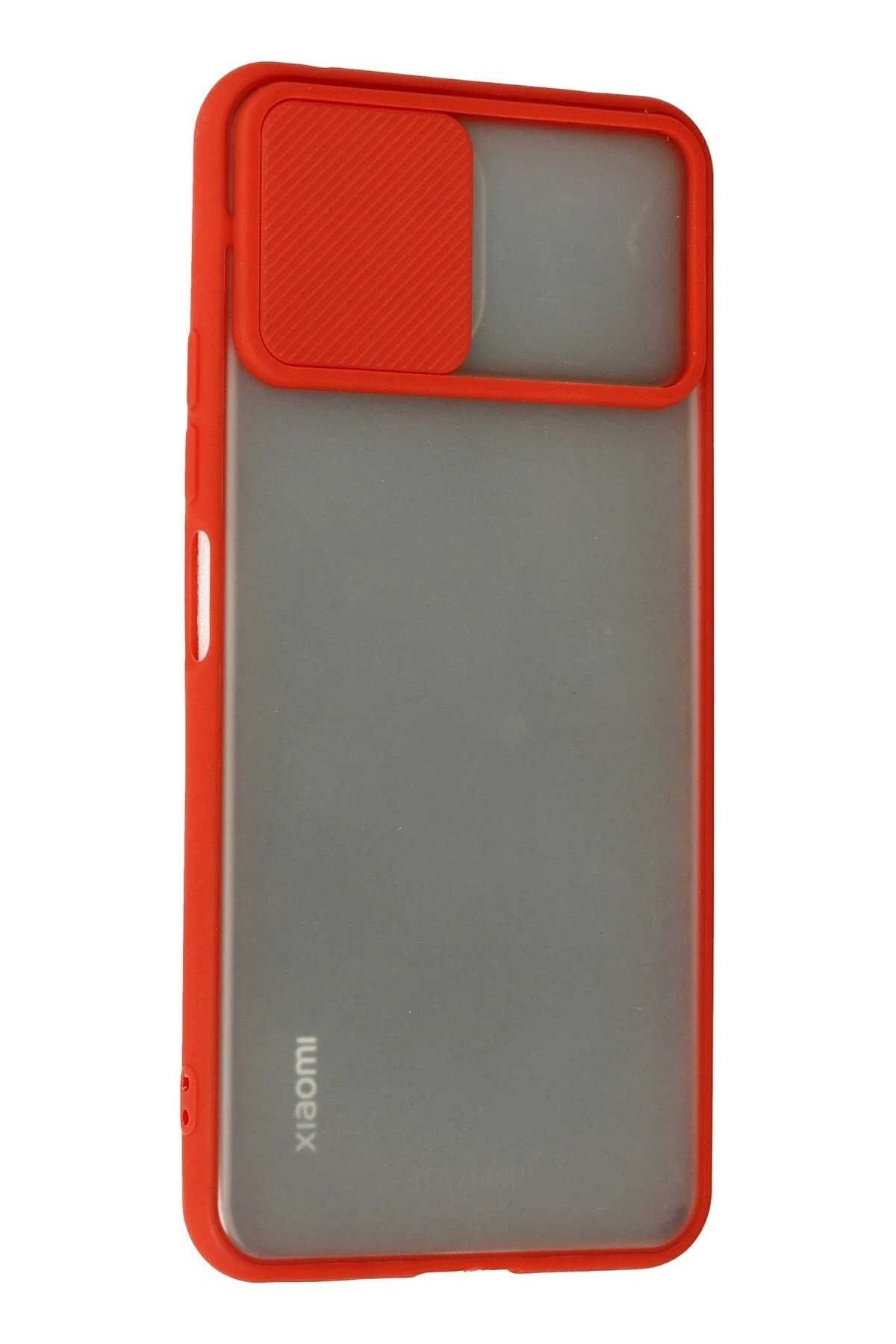 Newface Xiaomi Mİ 11 Lite Kılıf Palm Buzlu Kamera Sürgülü Silikon - Kırmızı