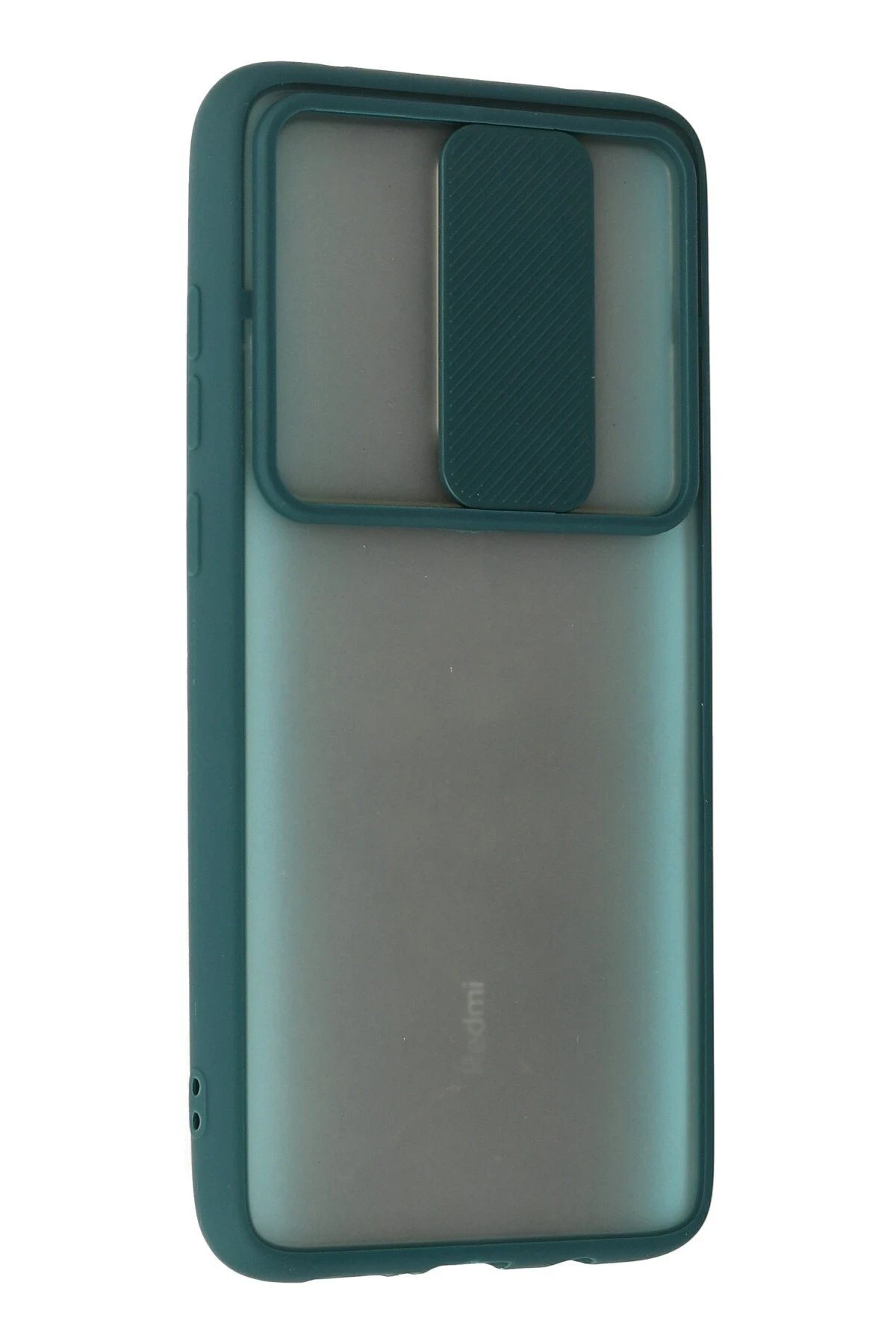 Newface Xiaomi Redmi Note 8 Pro Kılıf Palm Buzlu Kamera Sürgülü Silikon - Yeşil