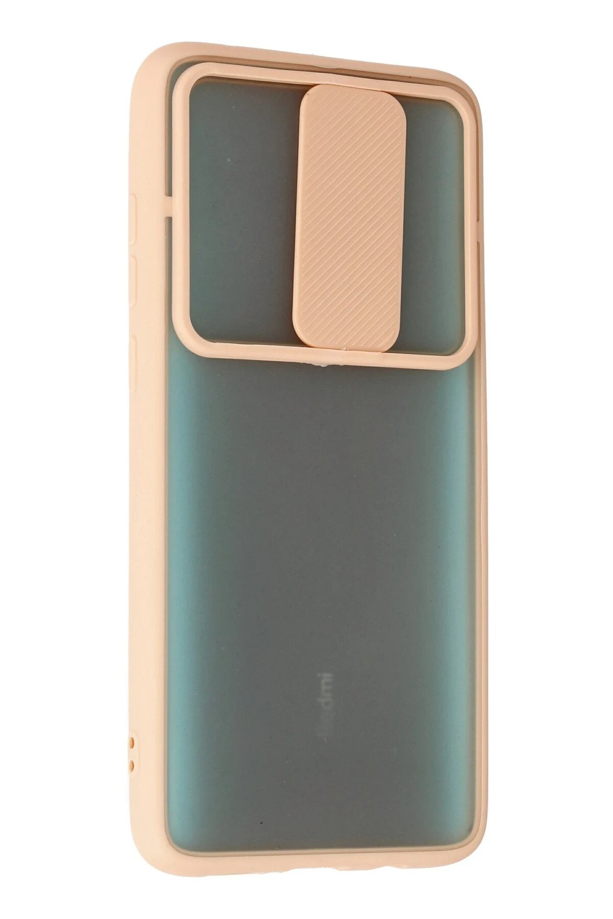 Newface Xiaomi Redmi Note 8 Pro Kılıf Palm Buzlu Kamera Sürgülü Silikon - Pembe