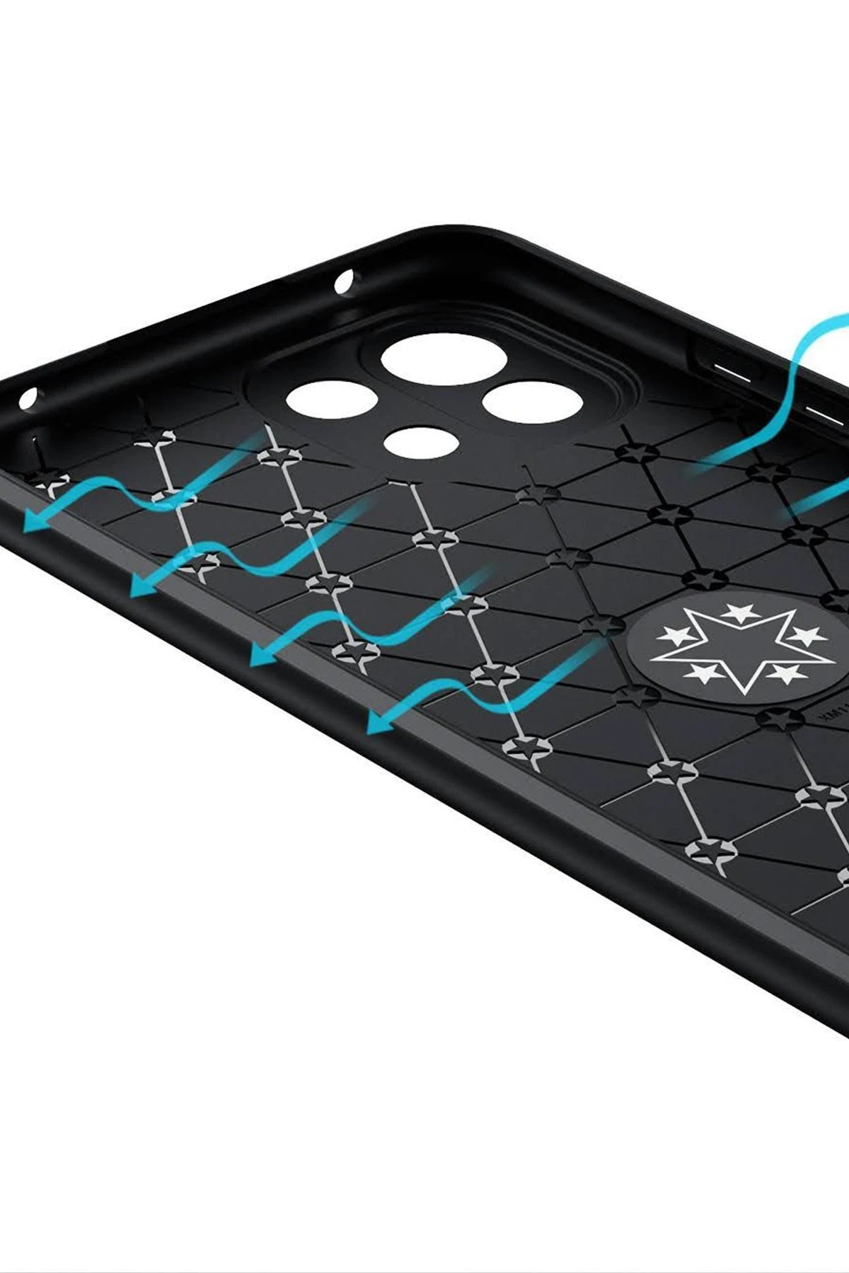 Newface Xiaomi Mİ 11 Lite Kılıf Range Yüzüklü Silikon - Siyah