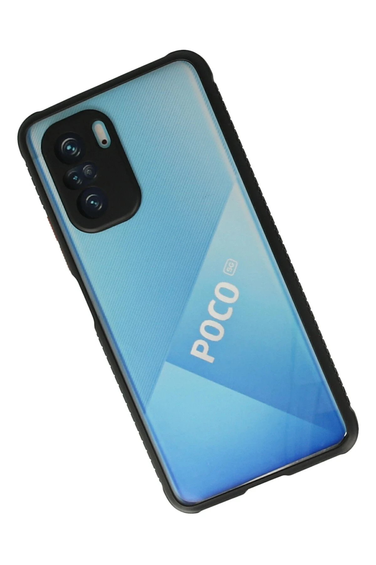 Newface Xiaomi Poco F3 Kılıf Miami Şeffaf Silikon - Siyah