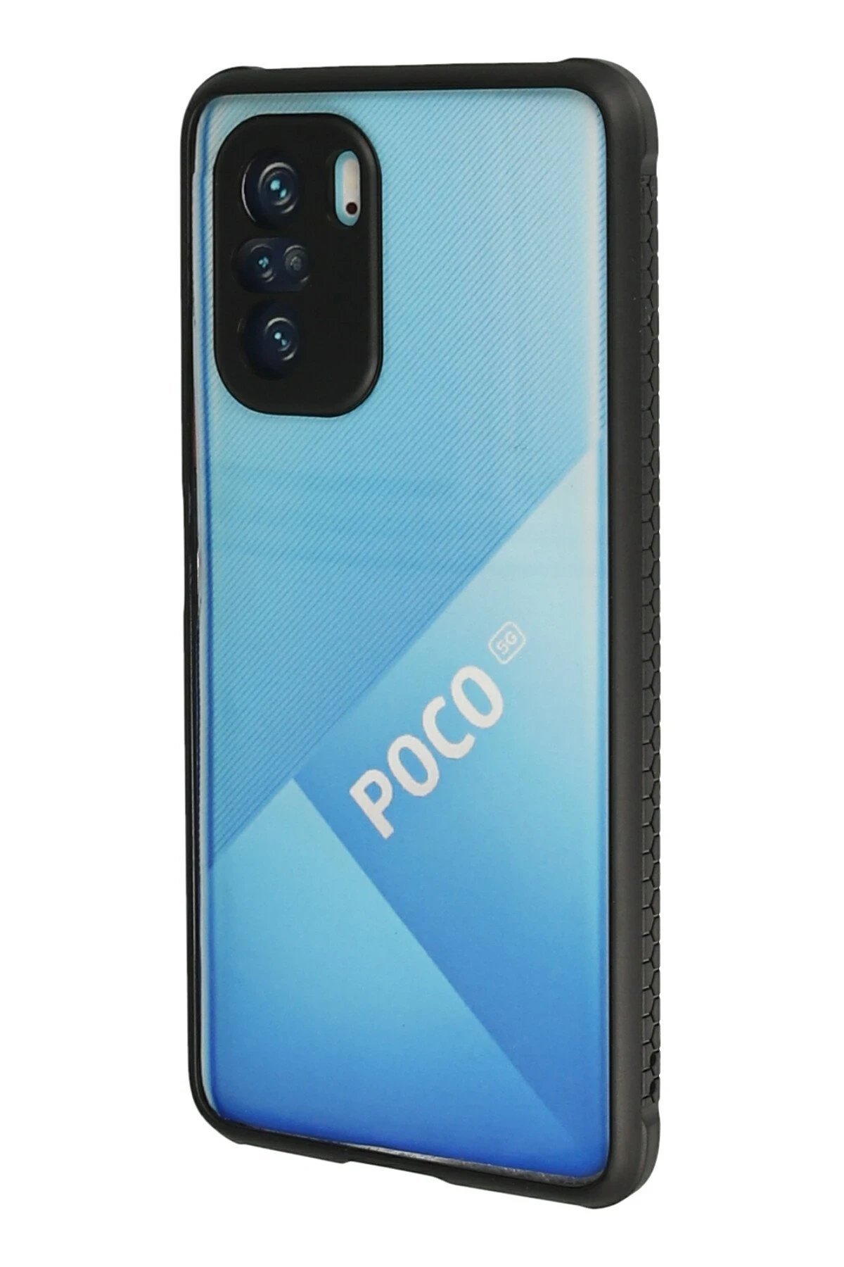 Newface Xiaomi Poco F3 Kılıf Miami Şeffaf Silikon - Siyah