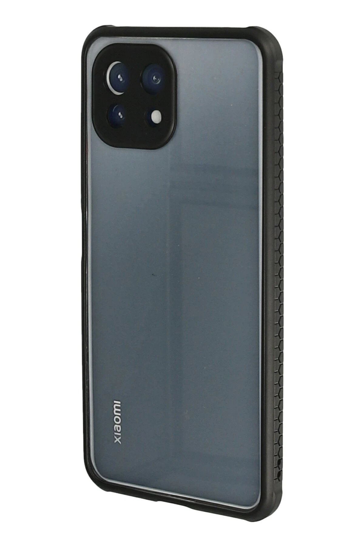 Newface Xiaomi Mİ 11 Lite Kılıf Miami Şeffaf Silikon - Siyah