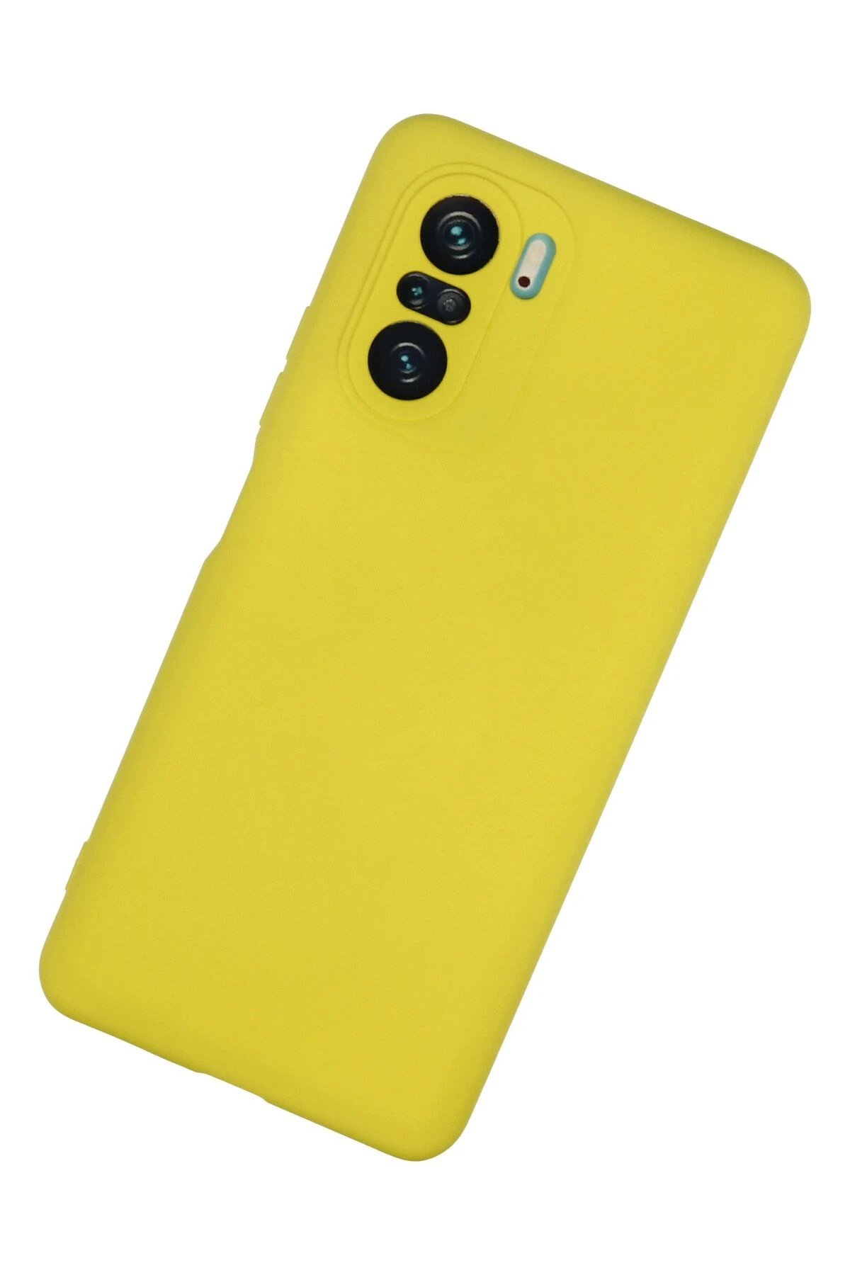 Newface Xiaomi Poco F3 Kılıf Nano içi Kadife Silikon - Sarı