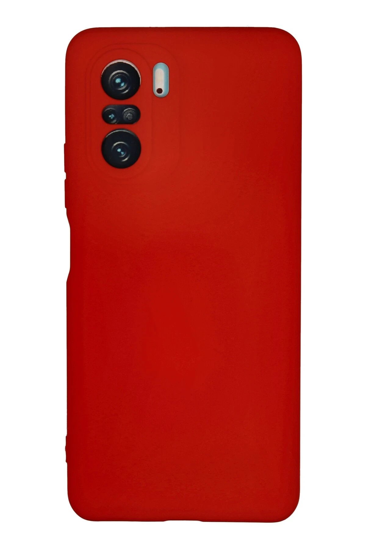 Newface Xiaomi Poco F3 Kılıf Nano içi Kadife Silikon - Kırmızı