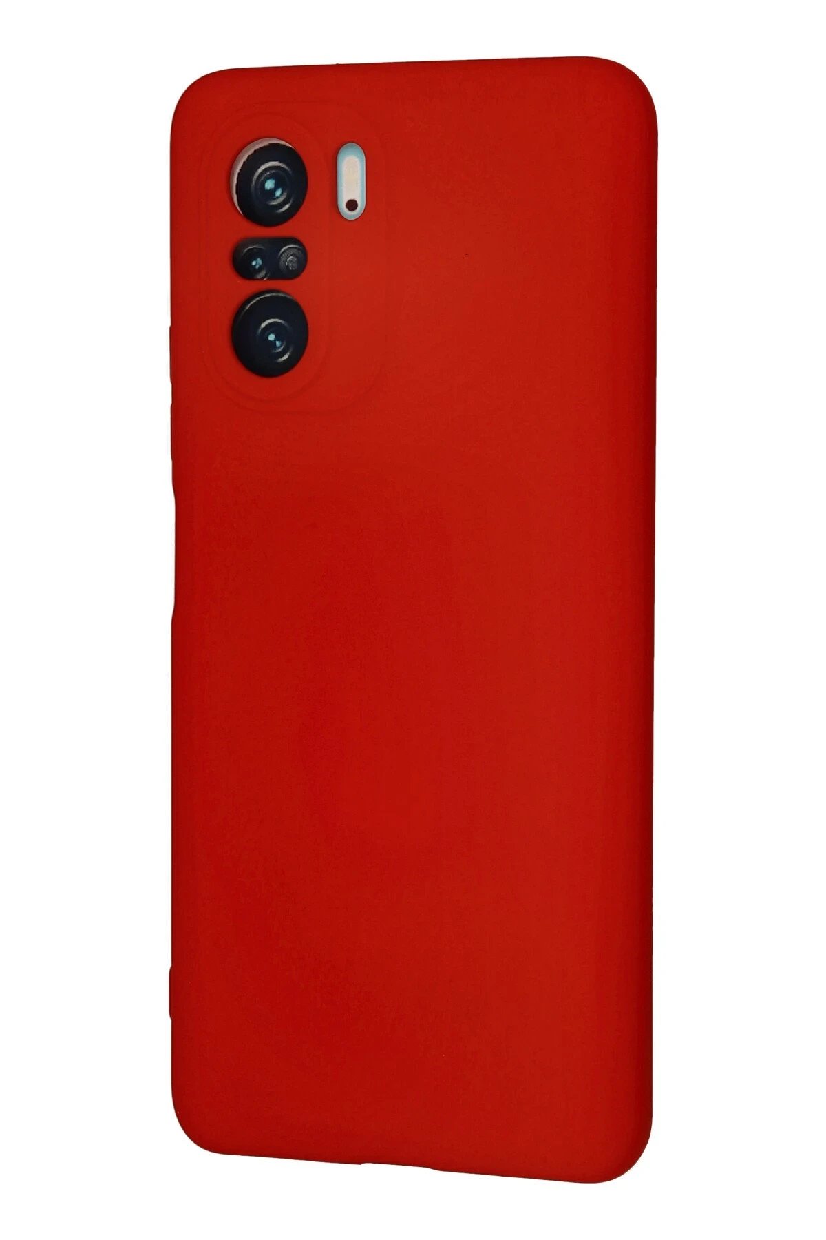 Newface Xiaomi Poco F3 Kılıf Nano içi Kadife Silikon - Kırmızı