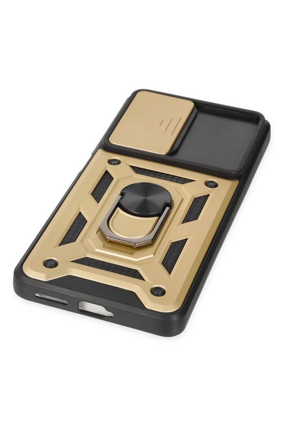 Newface Xiaomi Mi 11T Pro Kılıf Pars Lens Yüzüklü Silikon - Gold