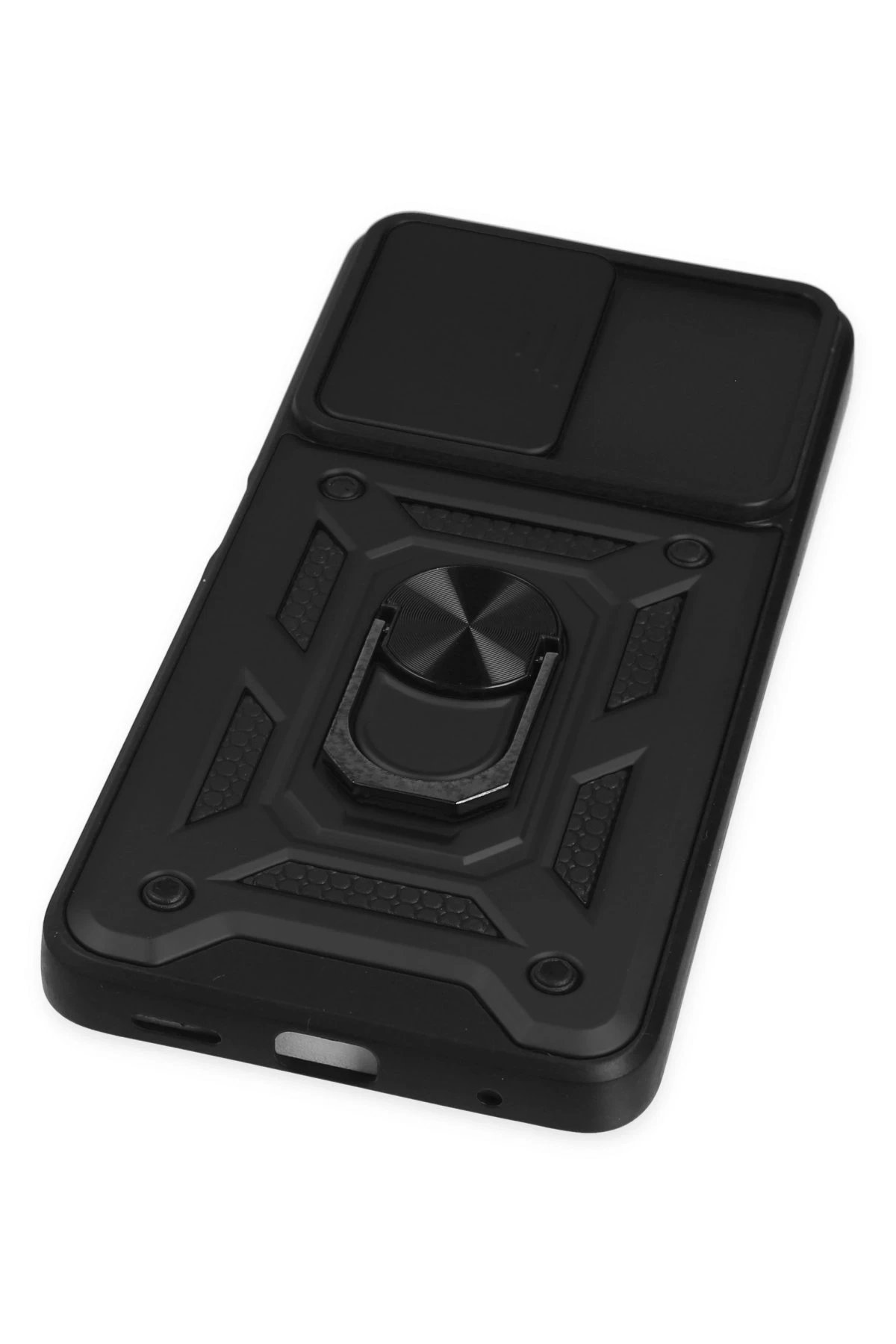 Newface Xiaomi Poco X3 GT Kılıf Pars Lens Yüzüklü Silikon - Siyah