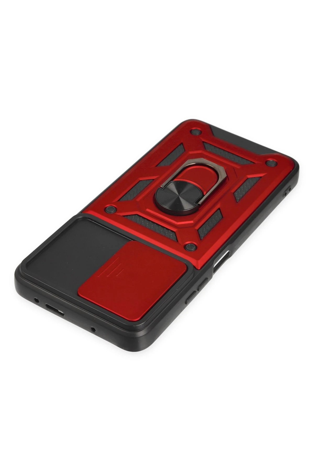 Newface Xiaomi Poco X3 GT Kılıf Pars Lens Yüzüklü Silikon - Kırmızı