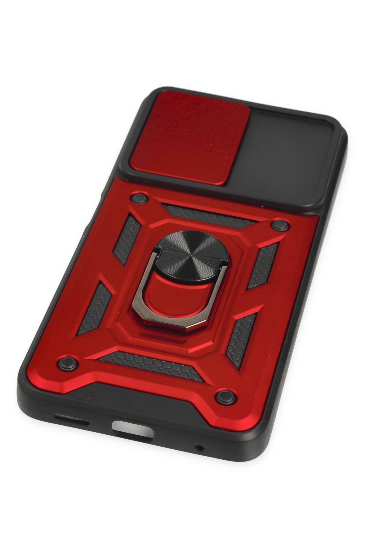 Newface Xiaomi Poco X3 GT Kılıf Pars Lens Yüzüklü Silikon - Kırmızı