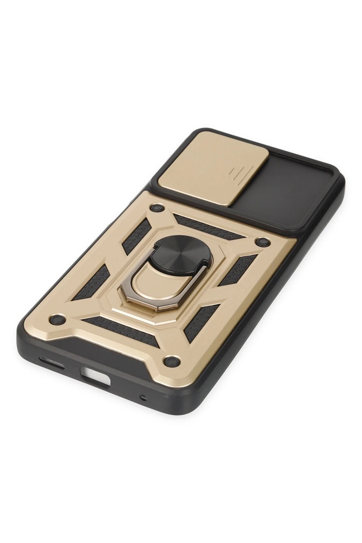 Newface Xiaomi Poco X3 GT Kılıf Pars Lens Yüzüklü Silikon - Gold