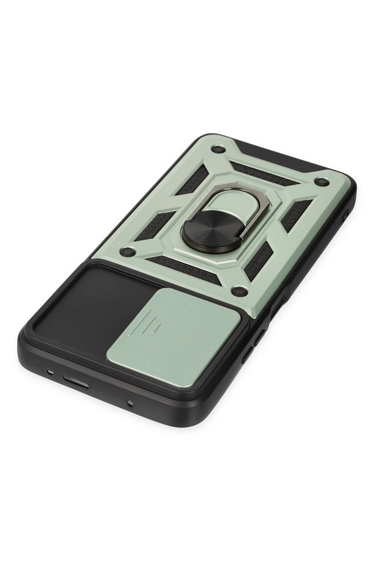 Newface Xiaomi Poco X3 GT Kılıf Pars Lens Yüzüklü Silikon - Yeşil