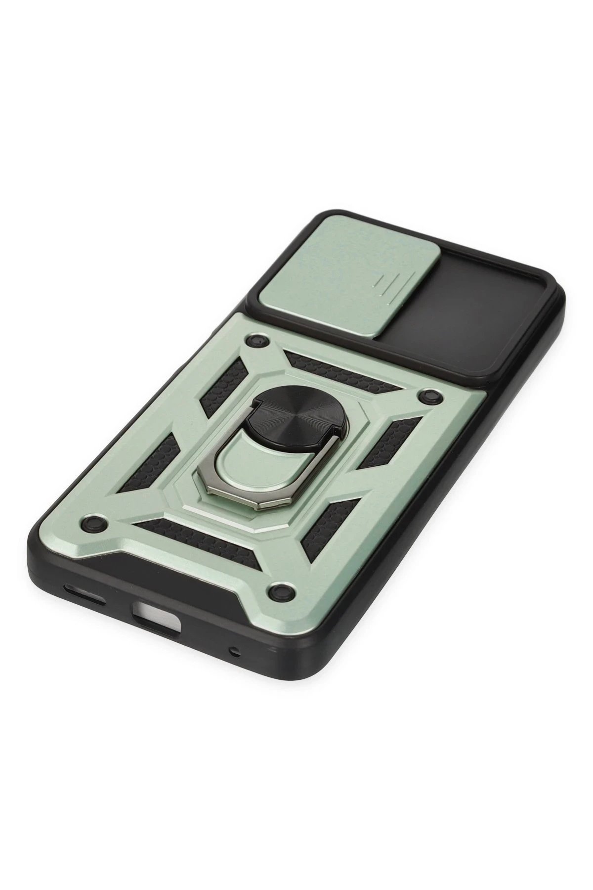 Newface Xiaomi Poco X3 GT Kılıf Pars Lens Yüzüklü Silikon - Yeşil