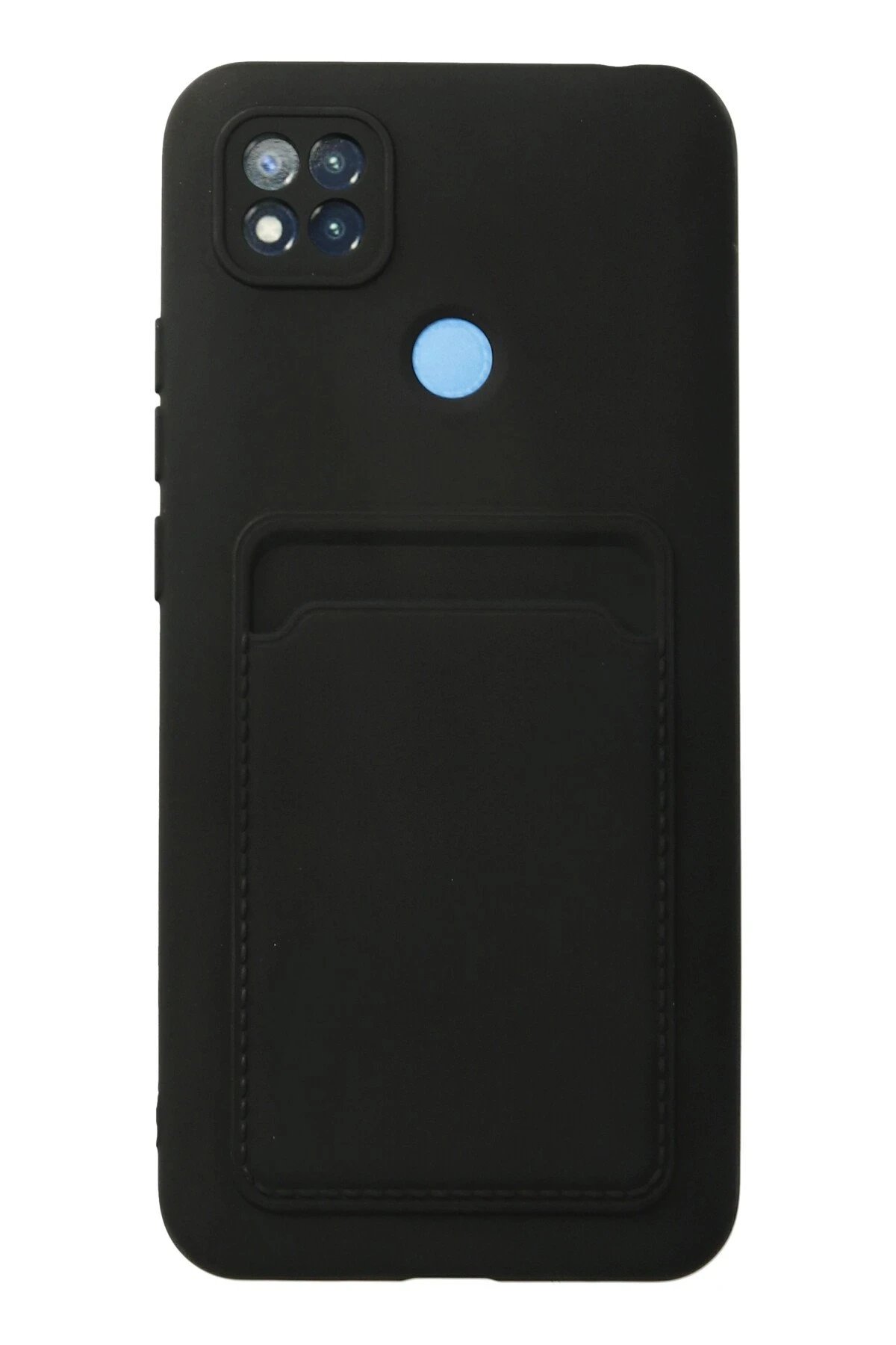 Newface Xiaomi Redmi 9C Kılıf Kelvin Kartvizitli Silikon - Siyah