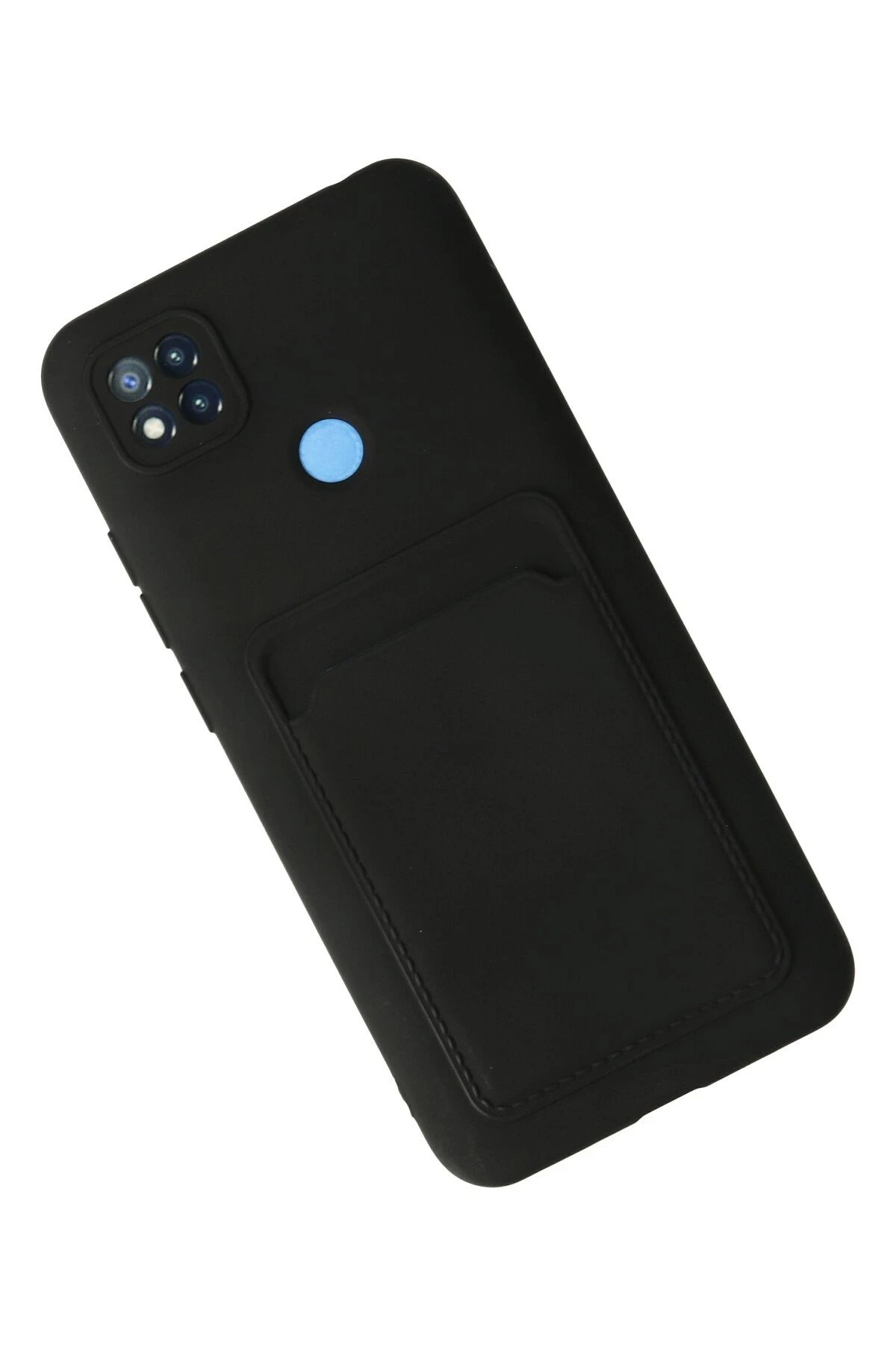 Newface Xiaomi Redmi 9C Kılıf Kelvin Kartvizitli Silikon - Siyah