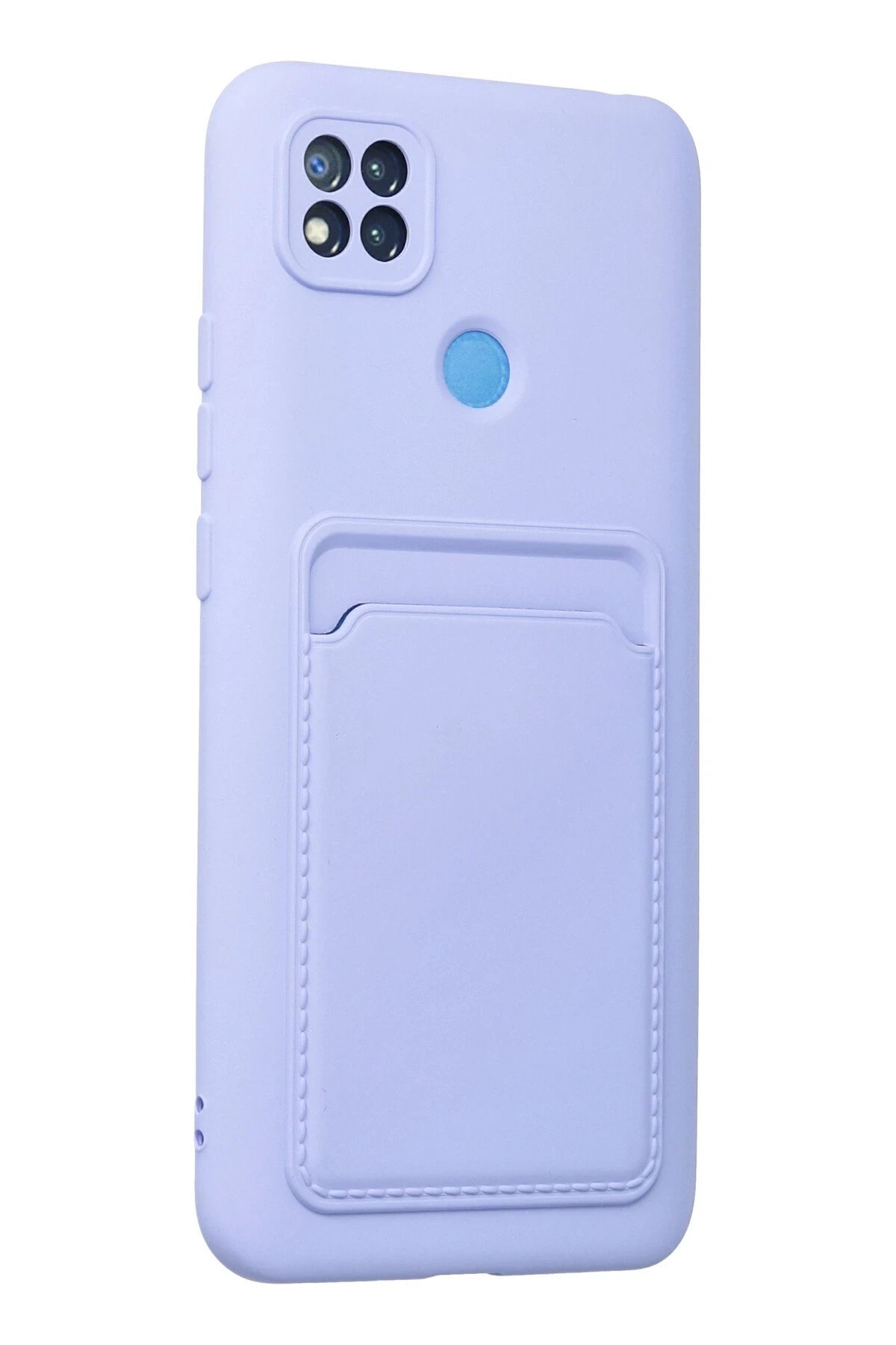 Newface Xiaomi Redmi 9C Kılıf Kelvin Kartvizitli Silikon - Lila