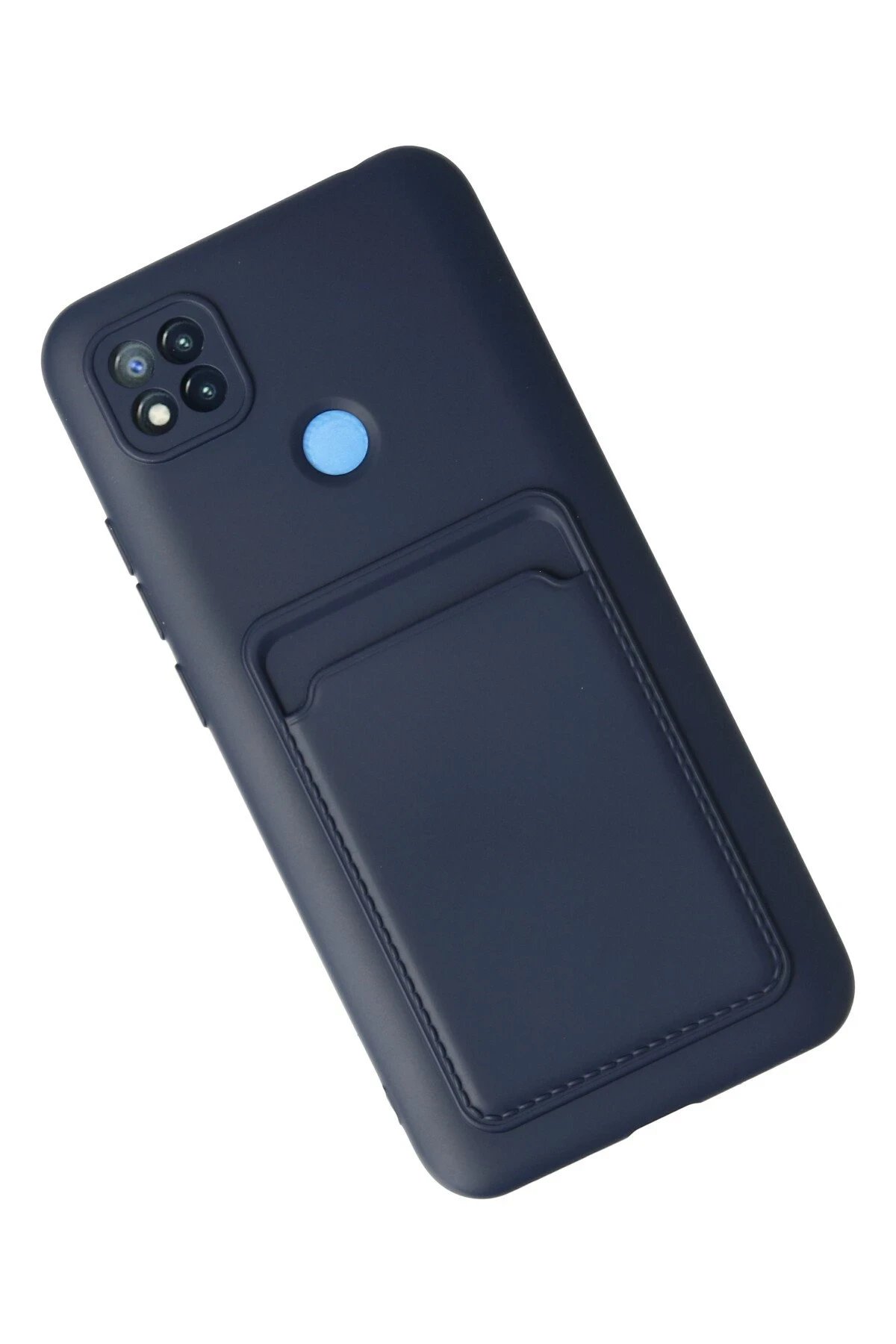 Newface Xiaomi Redmi 9C Kılıf Kelvin Kartvizitli Silikon - Lacivert