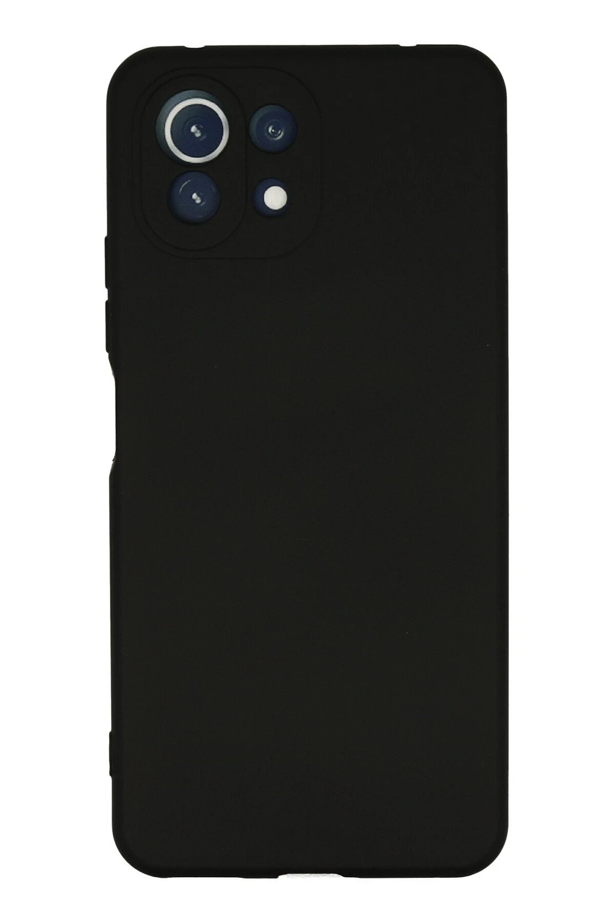 Newface Xiaomi Mİ 11 Lite Kılıf Nano içi Kadife Silikon - Siyah