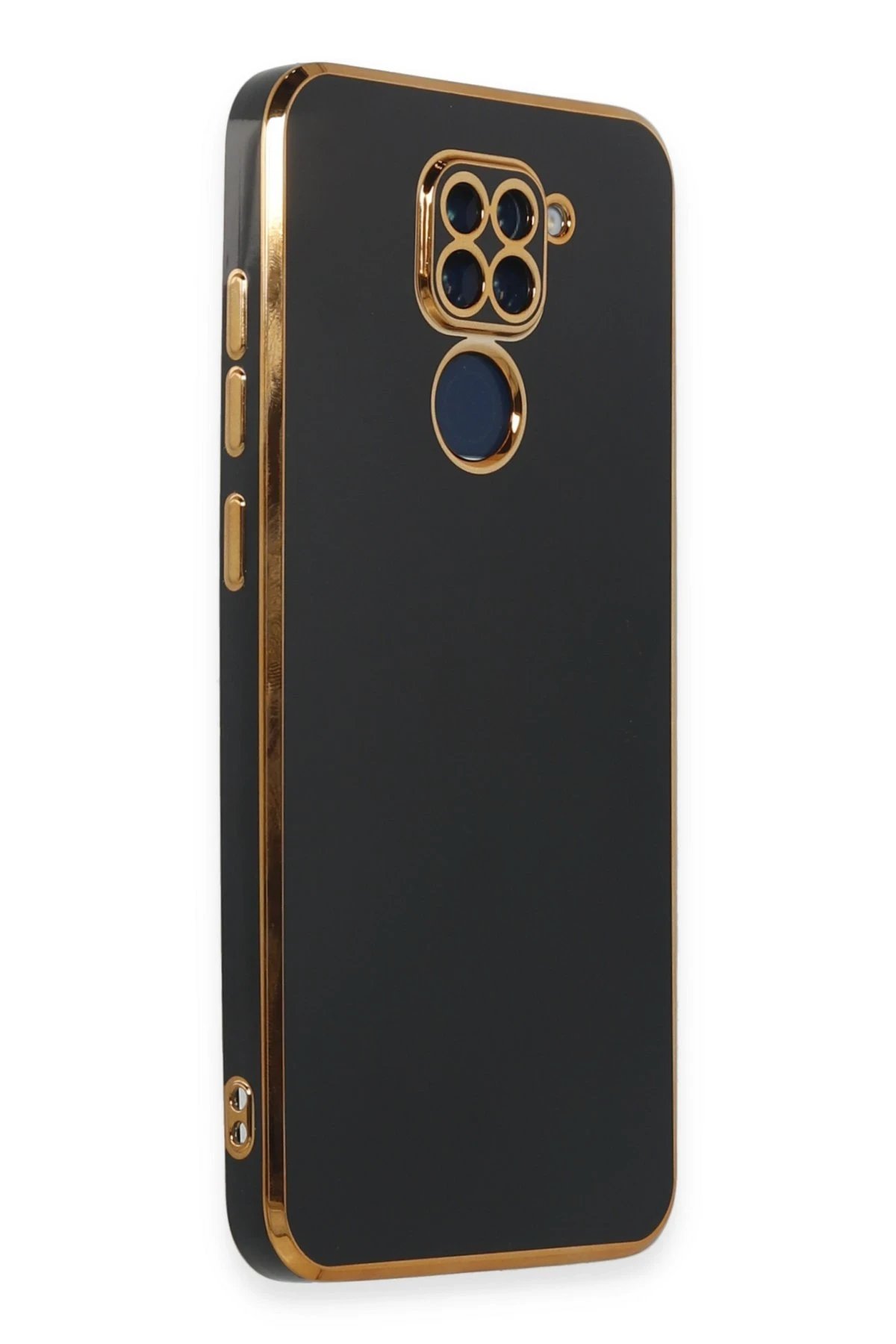 Newface Xiaomi Redmi Note 9 Kılıf Volet Silikon - Siyah