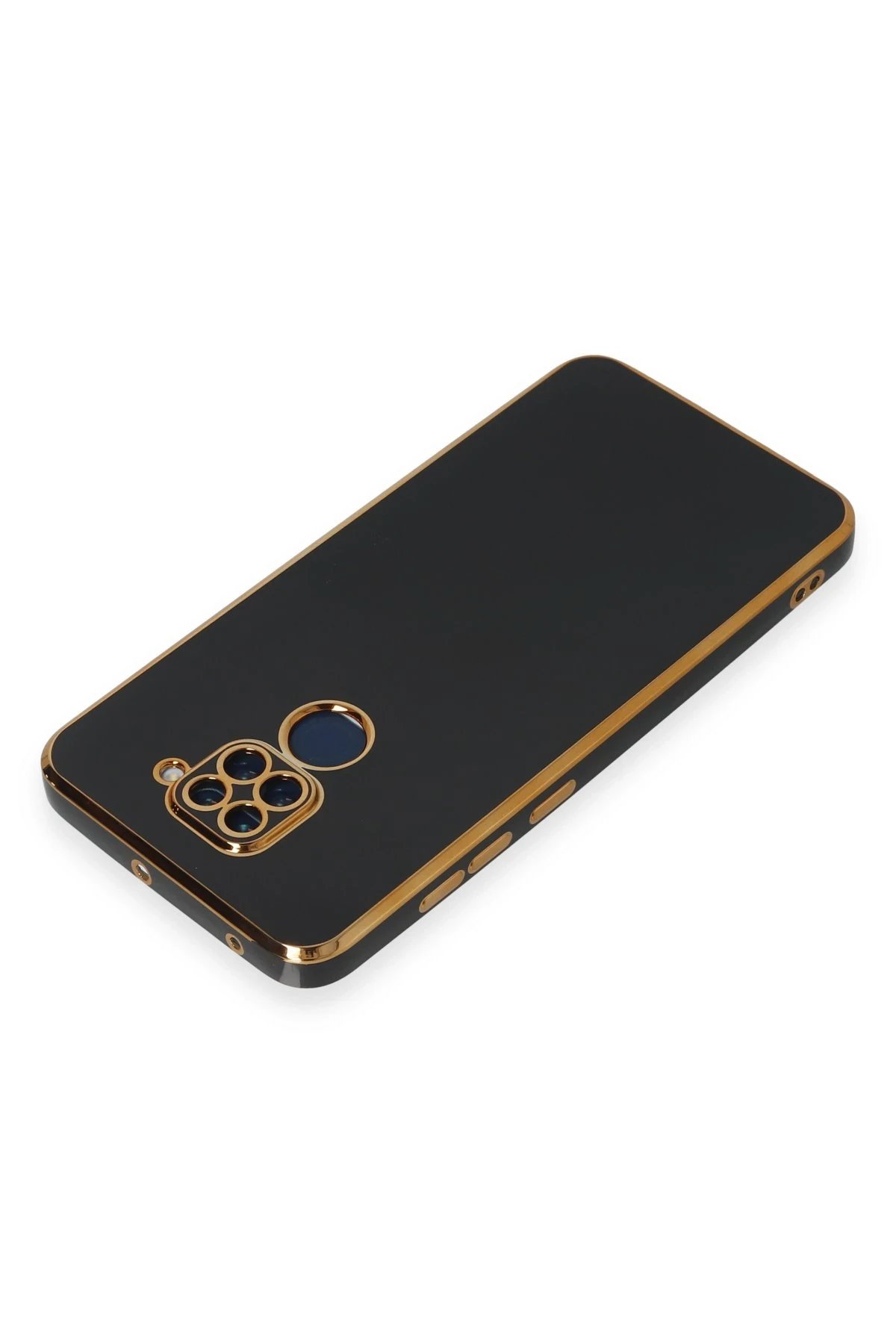 Newface Xiaomi Redmi Note 9 Kılıf Volet Silikon - Siyah