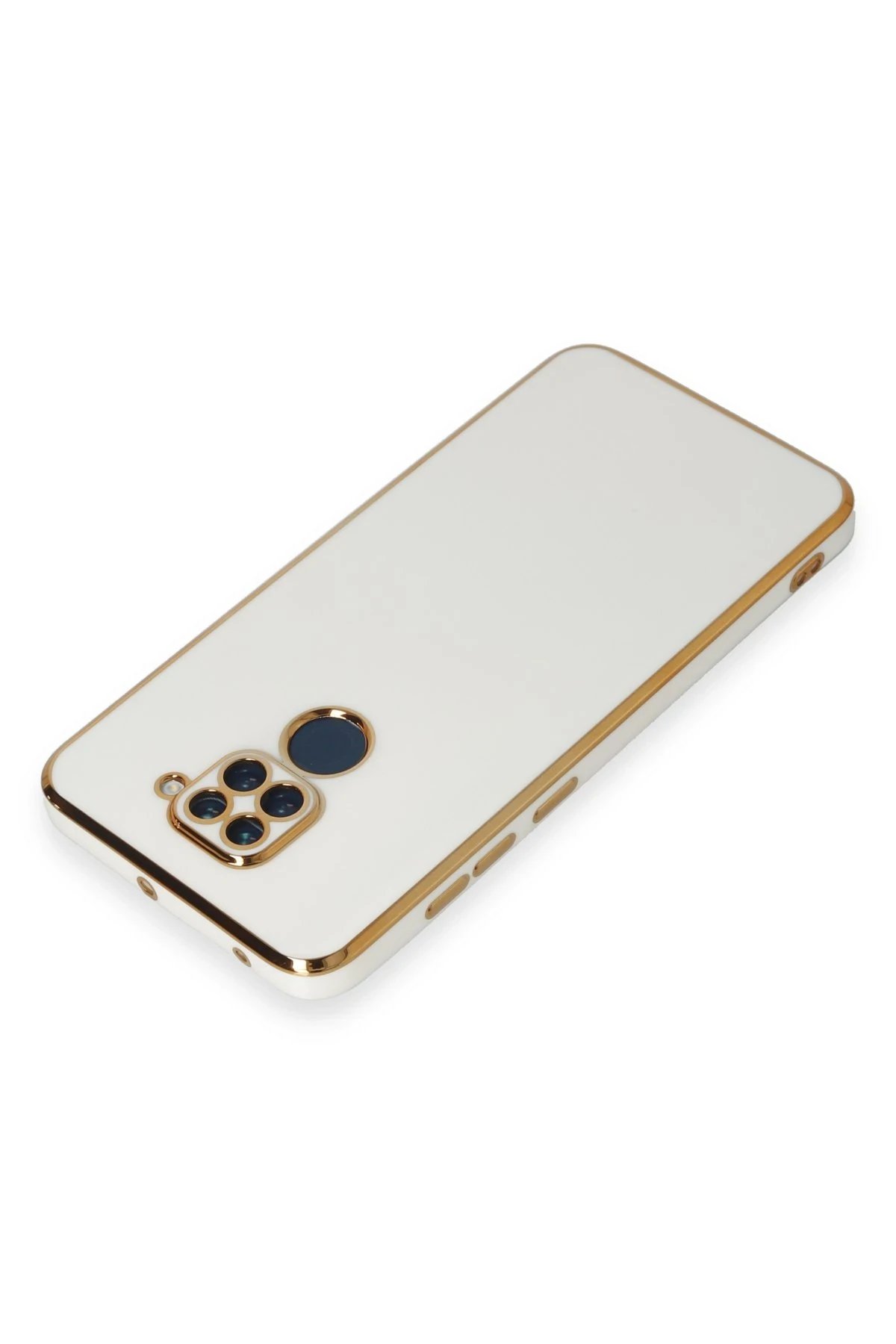 Newface Xiaomi Redmi Note 9 Kılıf Volet Silikon - Beyaz